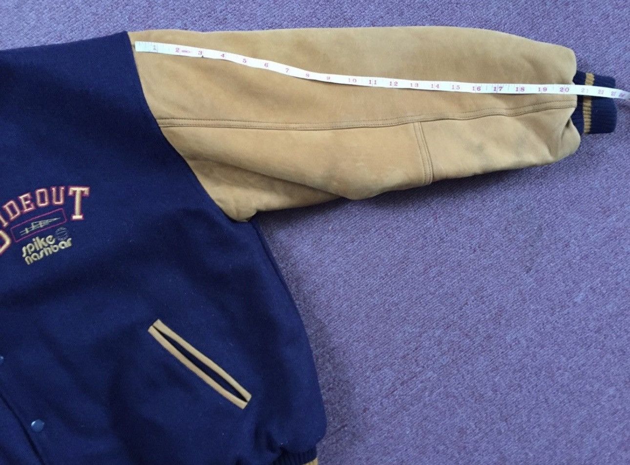Sideout Varisty Jacket vintage wool/leather size XL Size US XL / EU 56 / 4 - 6 Thumbnail