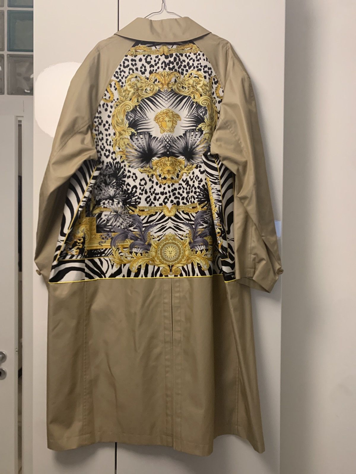 Junya Watanabe Versace collab trench | Grailed