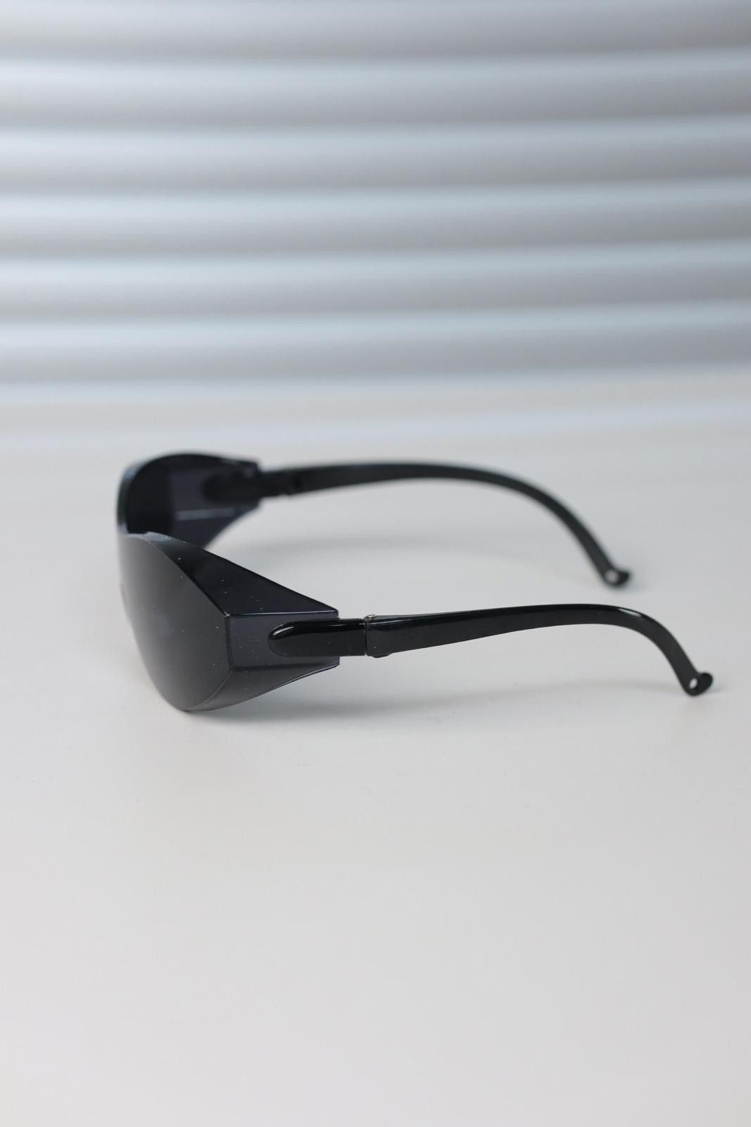 Japanese Brand Y2k Large Wide Safety Glasses Sunglasses Black Unisex OS Size ONE SIZE - 3 Thumbnail
