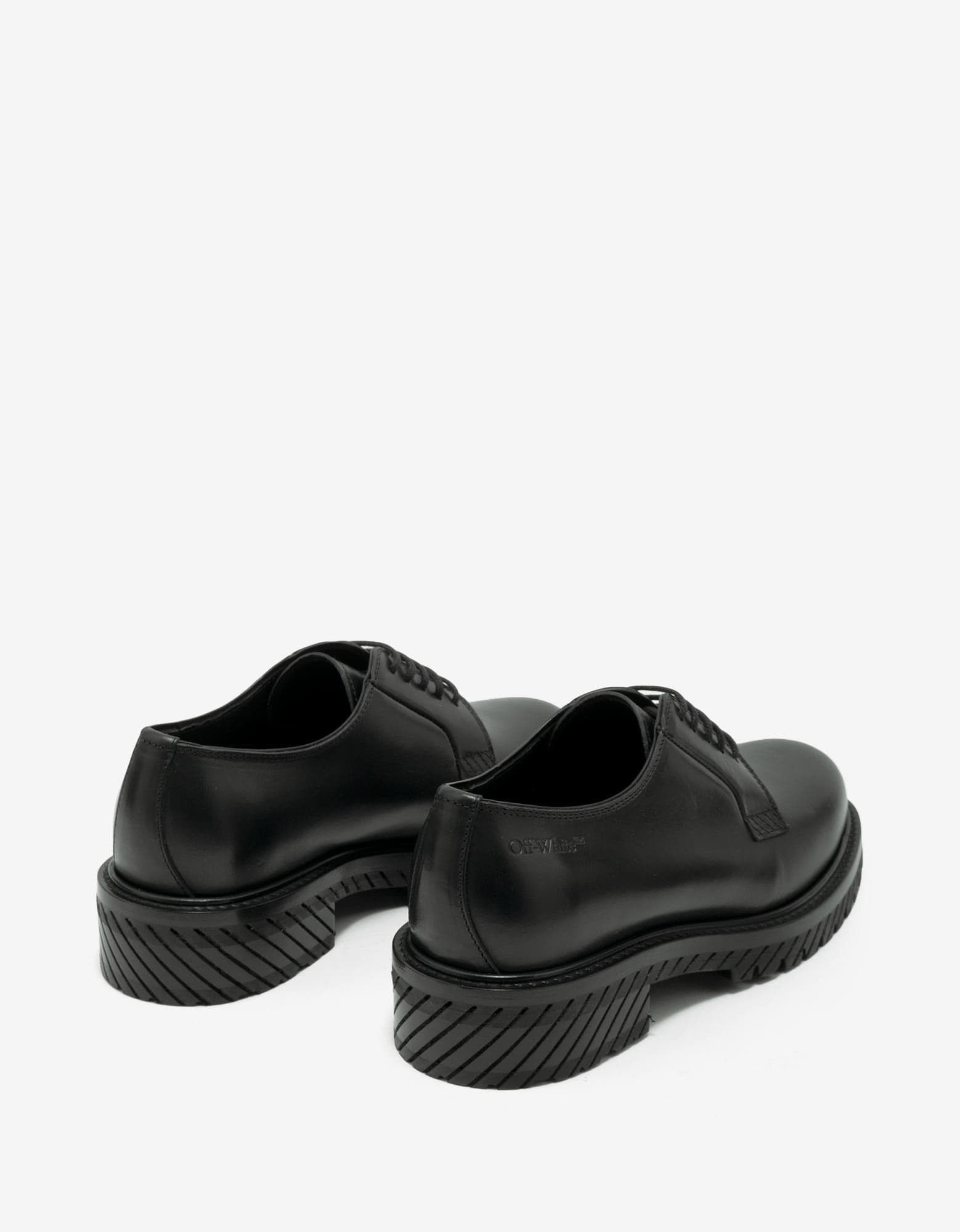 Black Military Derby Shoes