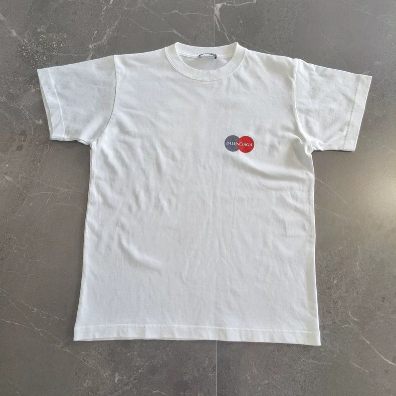 Balenciaga Balenciaga MasterCard white round neck short sleeve T-shir Size US XS / EU 42 / 0 - 1 Thumbnail