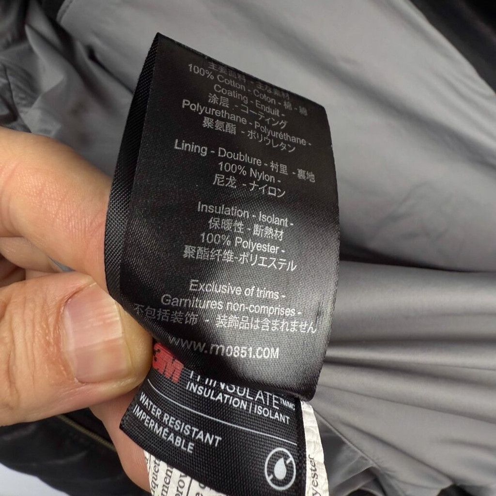 M0851 M0851 Water Resistant Quilted Black Puffer Jacket Size Large Size US L / EU 52-54 / 3 - 11 Thumbnail