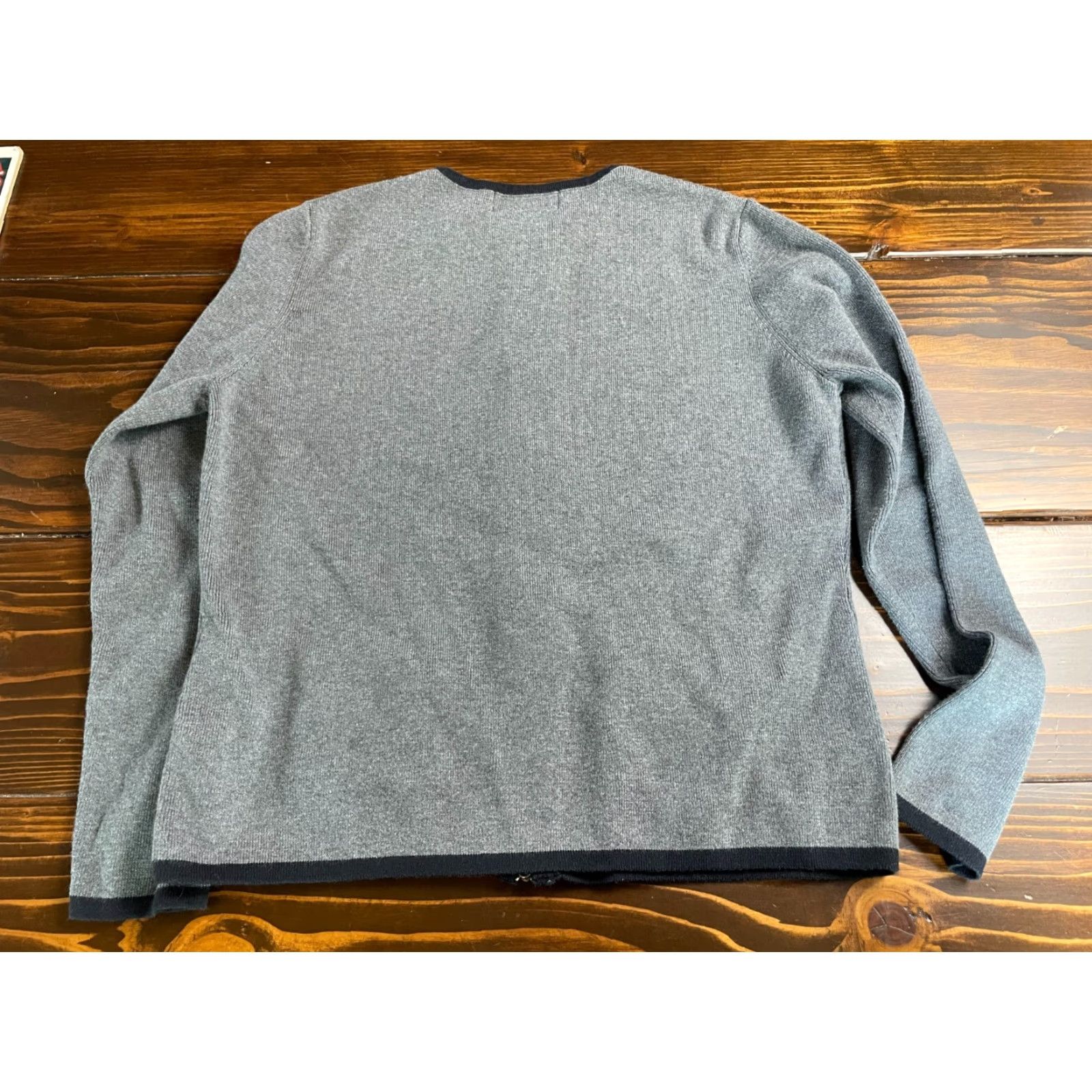Vintage Casual Corner Annex Sweater Cardigan Full Zip Womens Medium Gray Size M / US 6-8 / IT 42-44 - 2 Thumbnail