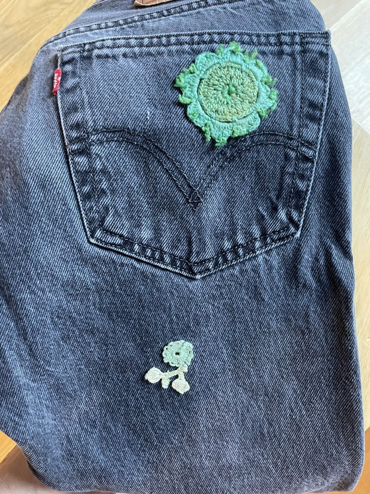 Levi's × Vintage Levi’s Authorized Vintage X Bentgablenits 501 Jeans Size US 30 / EU 46 - 3 Thumbnail