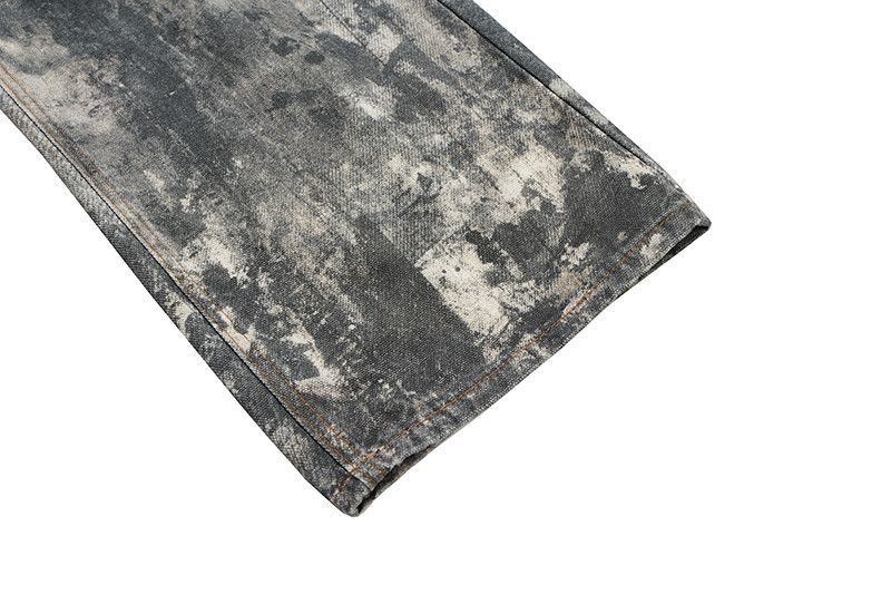Japanese Brand × Jean × Vintage Camouflage Splash Ink Digital Printing Distressed Jeans Size US 30 / EU 46 - 11 Thumbnail