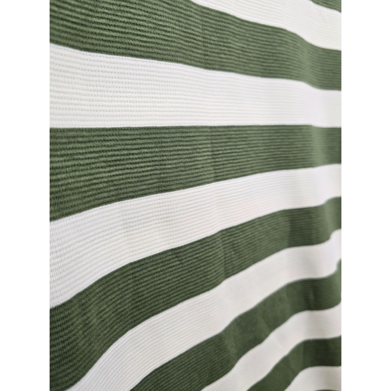 Vintage Womens T Shirt Dress - Striped Casual Summer Knee Length Pockets Green White Sz S - Lightweight, Sleeveless, Pullover Dress Size S / US 4 / IT 40 - 3 Thumbnail