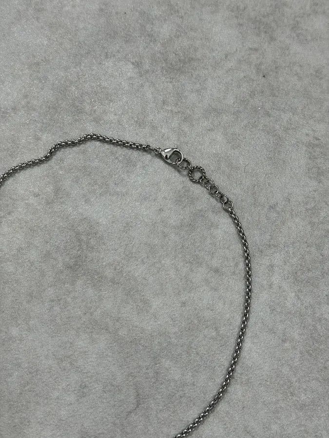 Roberto Cavalli Cavalli Steel Snake Necklace Size ONE SIZE - 4 Thumbnail