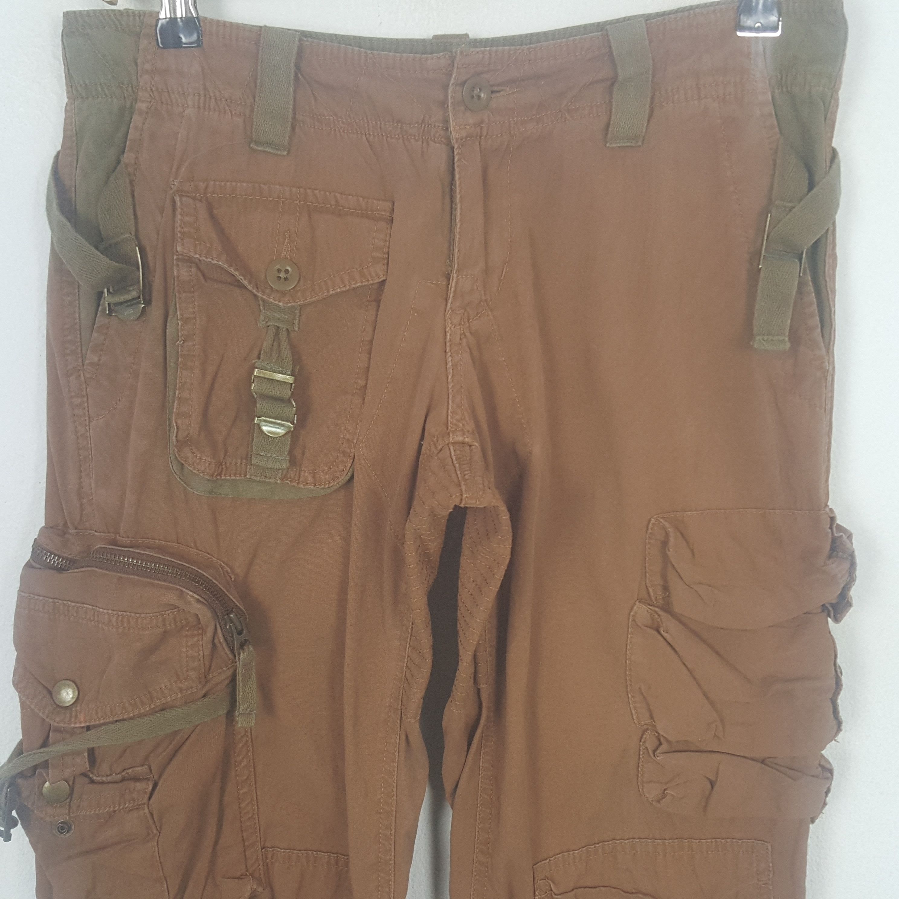 Ralph Lauren Vintage Ralph Lauren Multi Pocket Cargo Rare Pants C297N9 Size 31" - 2 Thumbnail