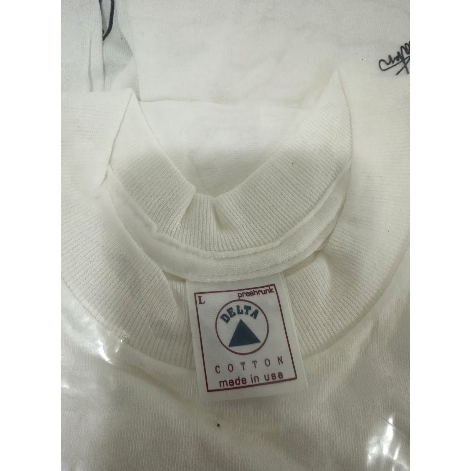 Delta VINTAGE 90s San Francisco 49ers NFL Helmet Finger Sealed Deadstock T-Shirt L White Men Shirt Size US L / EU 52-54 / 3 - 3 Thumbnail