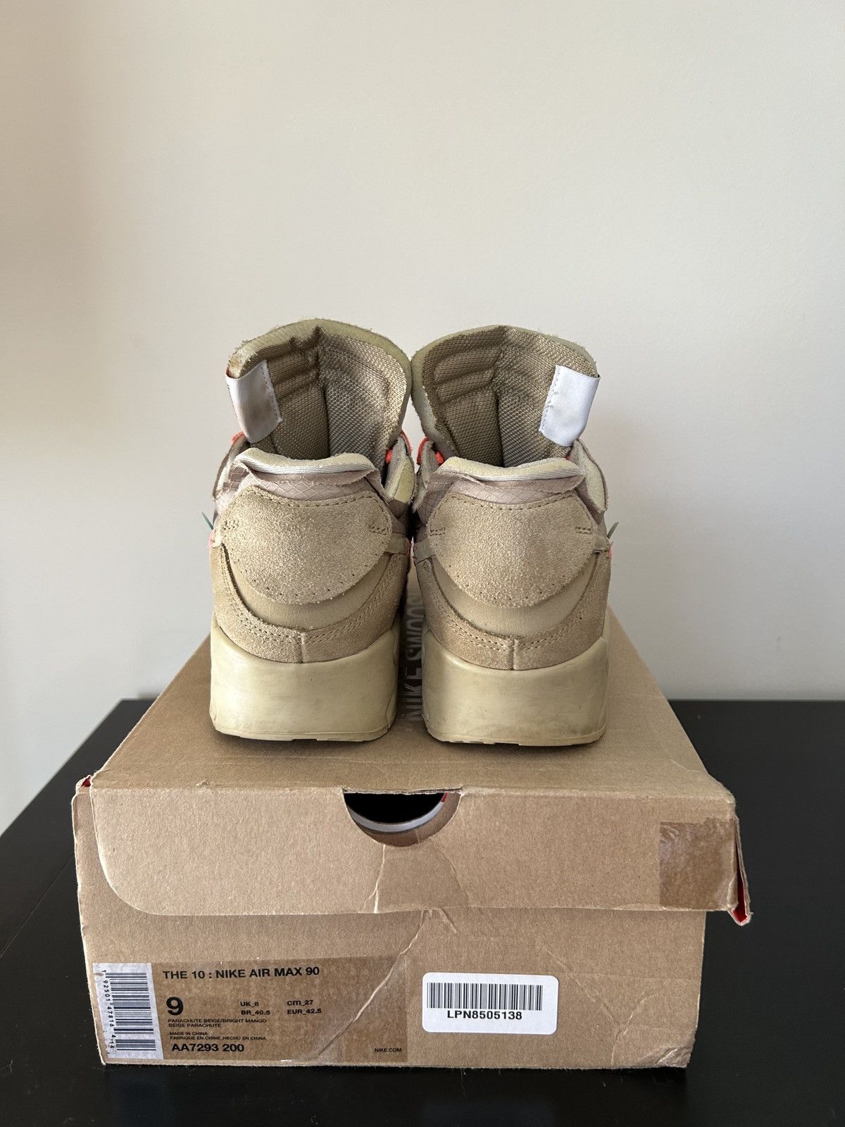 Nike × Off-White Nike Off White Airmax 90 Desert Ore Size US 9 / EU 42 - 4 Thumbnail