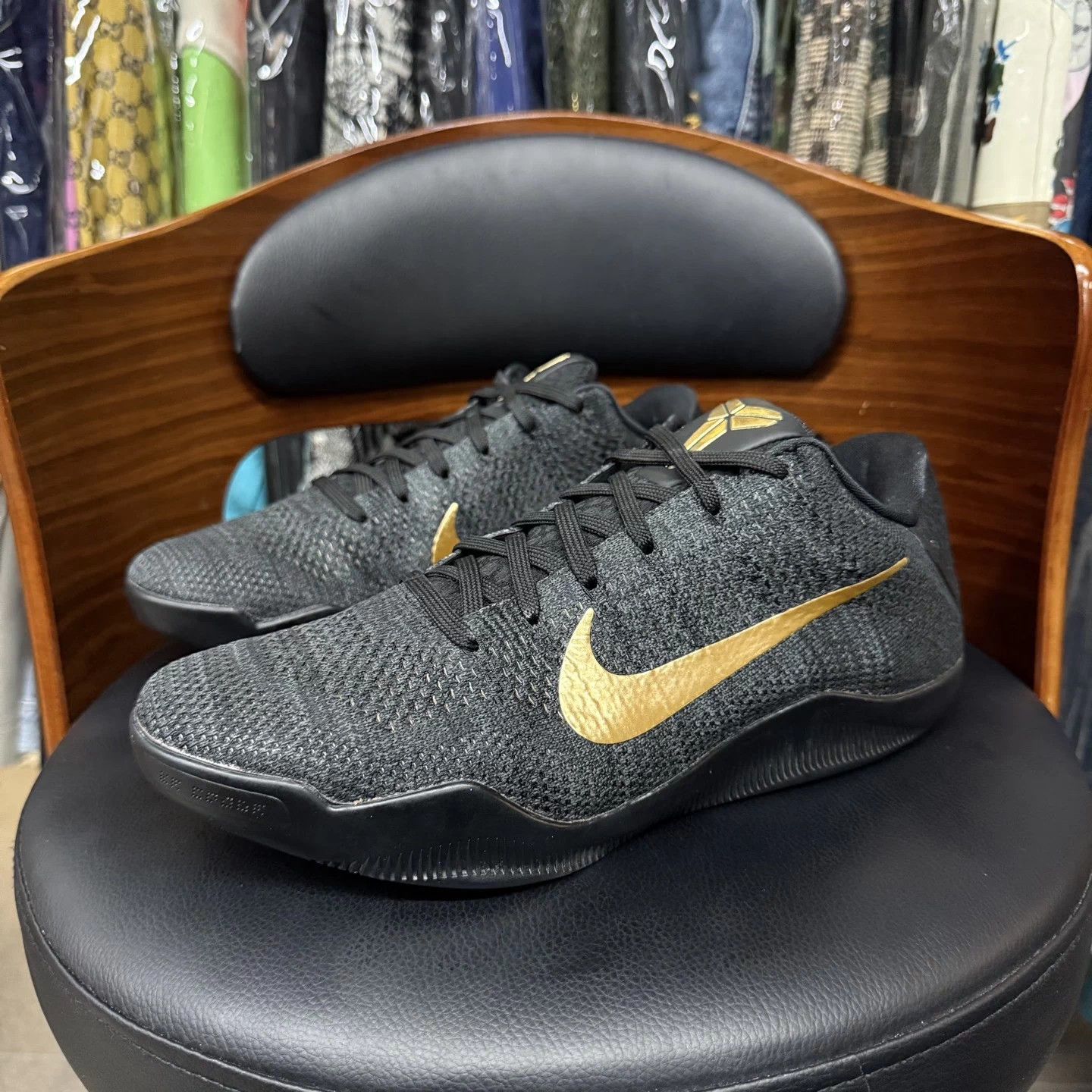 Kobe 11 ZK11 Black Gold ID 43 Mint 2x