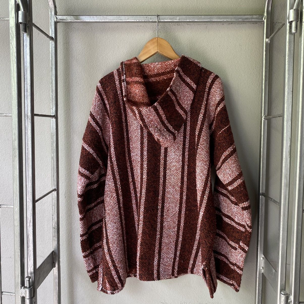 Vintage Brown & Pink Striped Baja Hoodie Size US M / EU 48-50 / 2 - 13 Thumbnail