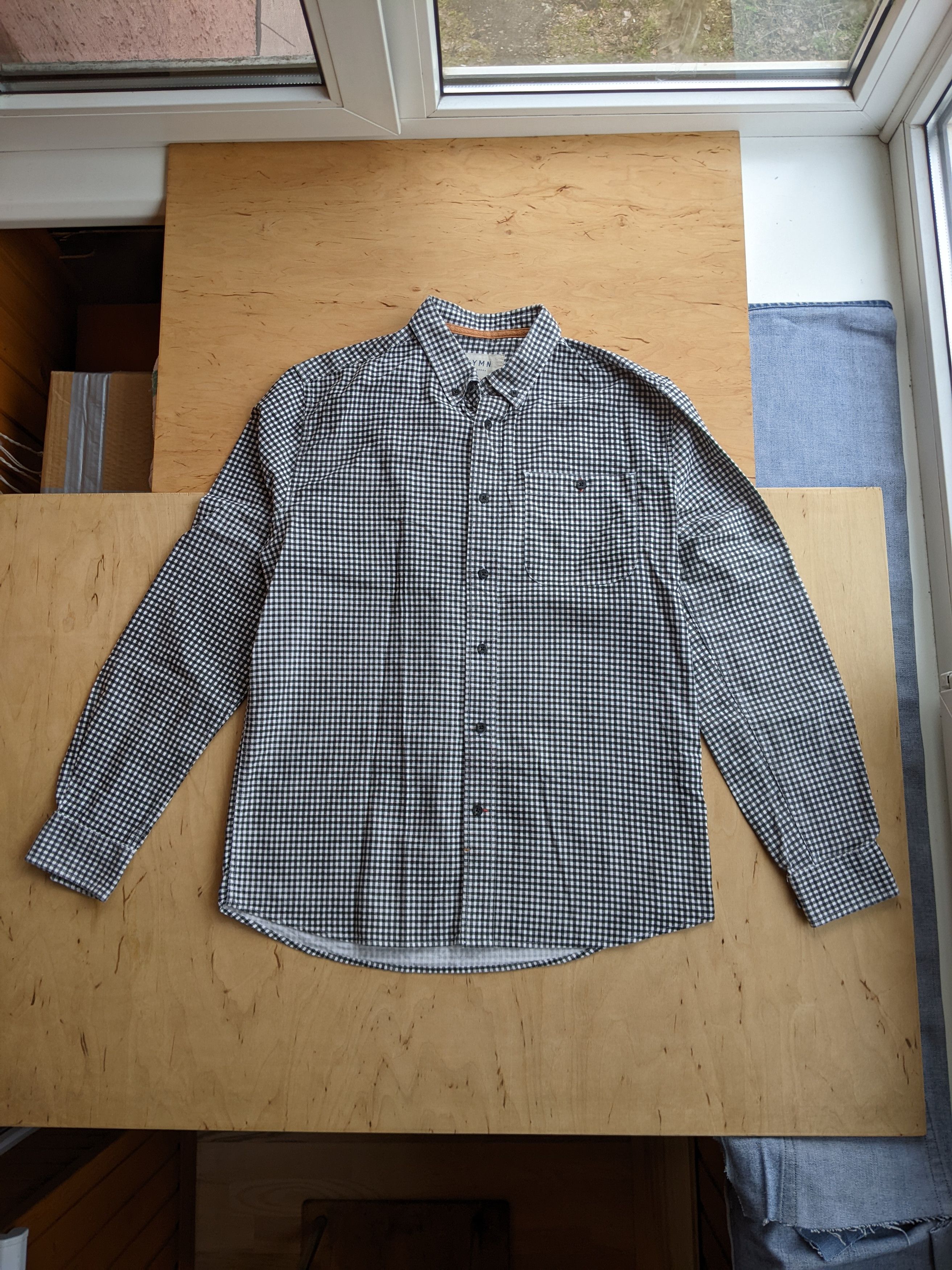 Japanese Brand HYMN London Plaid Cotton Longsleeve Shirt Size M Buzzcock Size US M / EU 48-50 / 2 - 1 Thumbnail