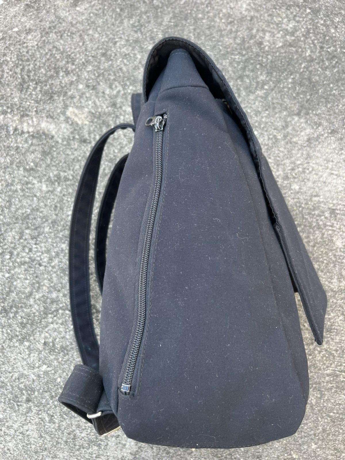 Yohji Yamamoto VTG Yohji Yamamoto Y’saccs + Pour Homme Black Backpack Bag Size ONE SIZE - 9 Thumbnail