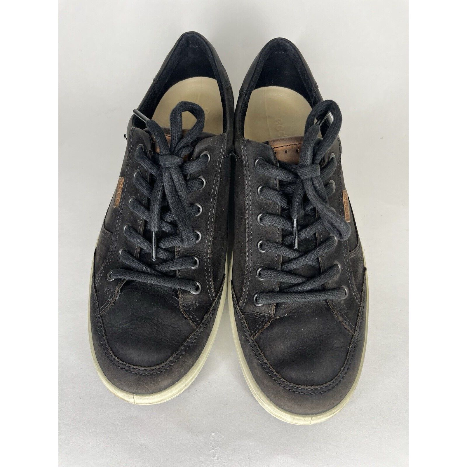 Ecco Ecco Shoes Lace Up Sneakers Men Size 44 US 10.5 Black Leathe Size US 10.5 / EU 43-44 - 11 Thumbnail
