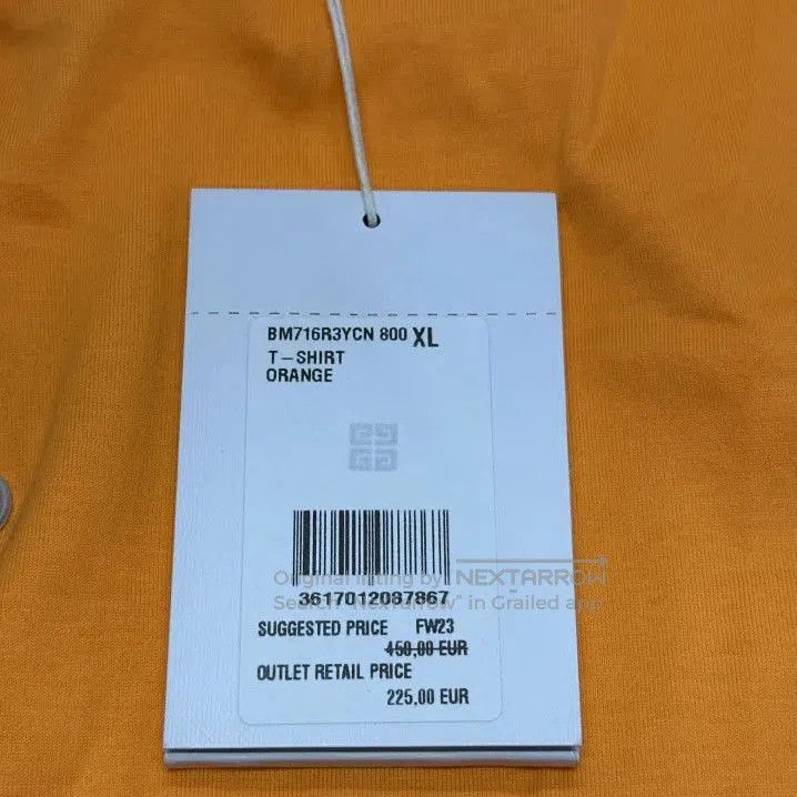 Givenchy Givenchy Men's Crew Neck Logo Short-Sleeve T-Shirt. Size US XL / EU 56 / 4 - 5 Thumbnail
