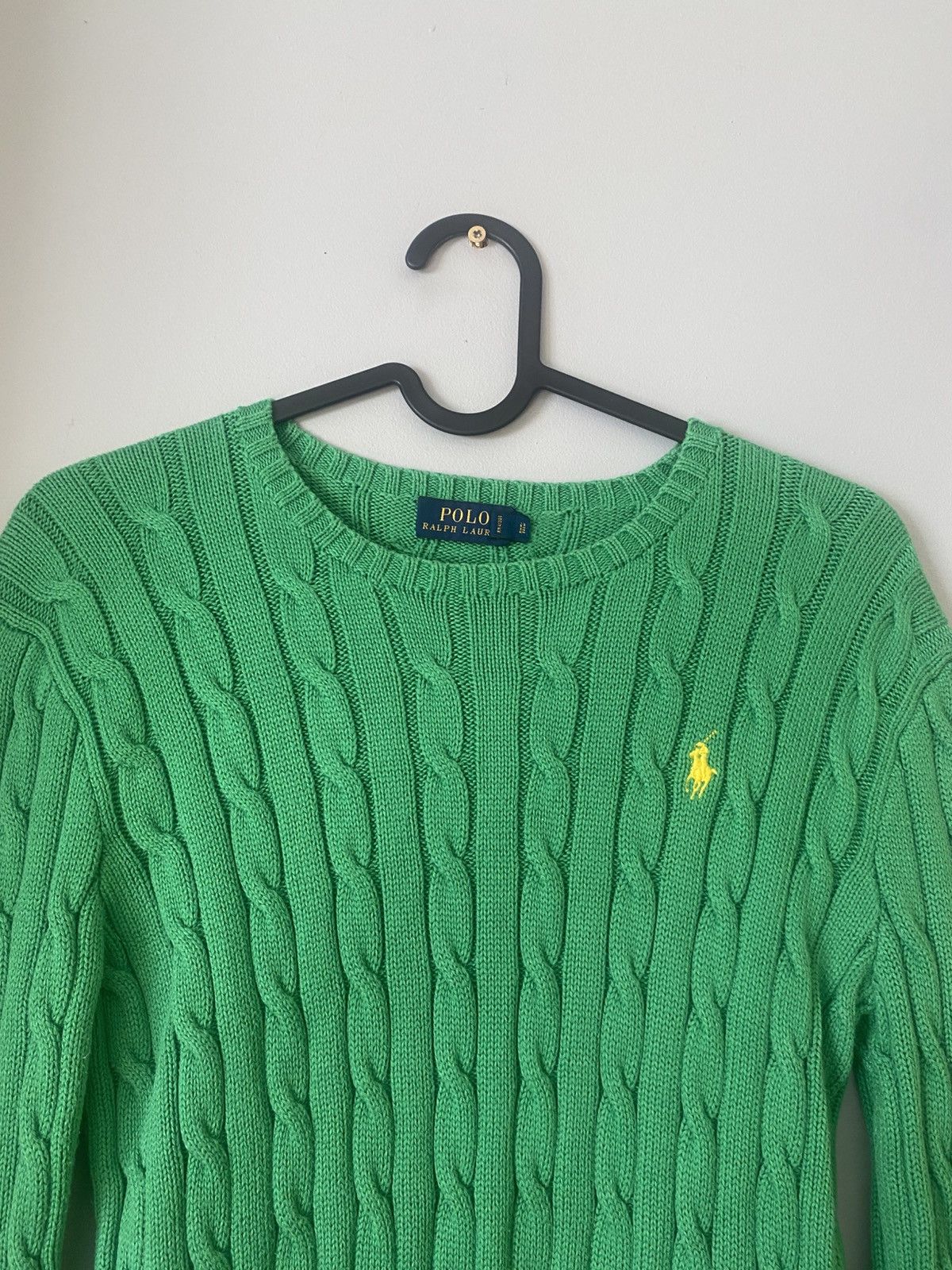 Polo Ralph Lauren × Ralph Lauren Ralph Lauren women’s sweater cableknit green s old money Size S / US 4 / IT 40 - 2 Thumbnail