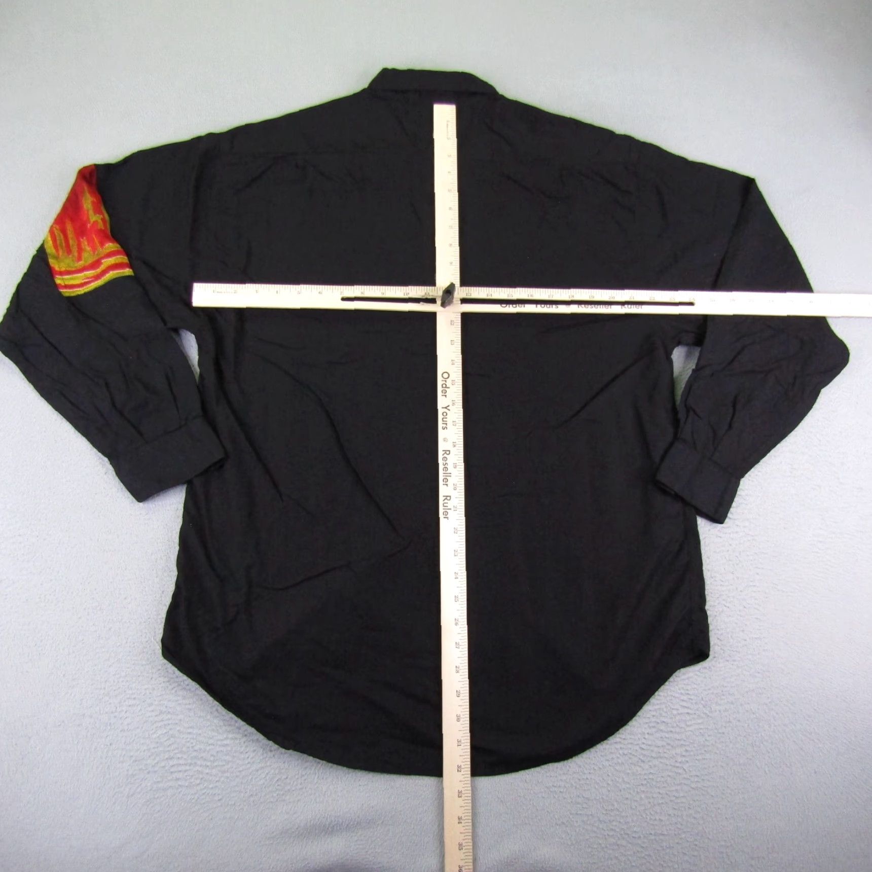 Vintage Messori Shirt Mens Large Black Autumn Leaves Button Up Rayon Italy VINTAGE Casual Mens Size US L / EU 52-54 / 3 - 5 Thumbnail
