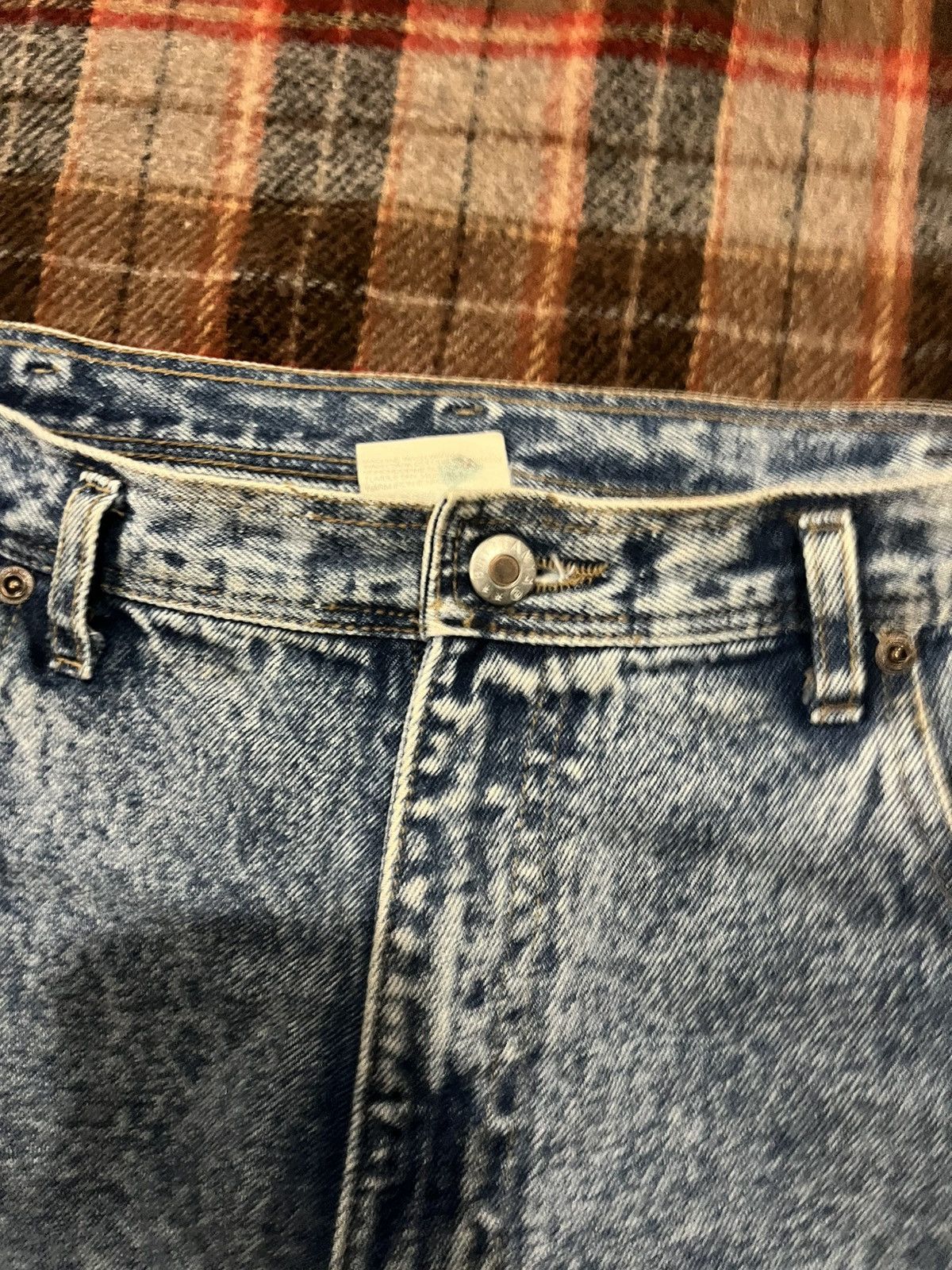 Levi's Vintage 90 Super baggy Brittania Acid Washed denim Jeans 38 Size US 37 - 5 Thumbnail