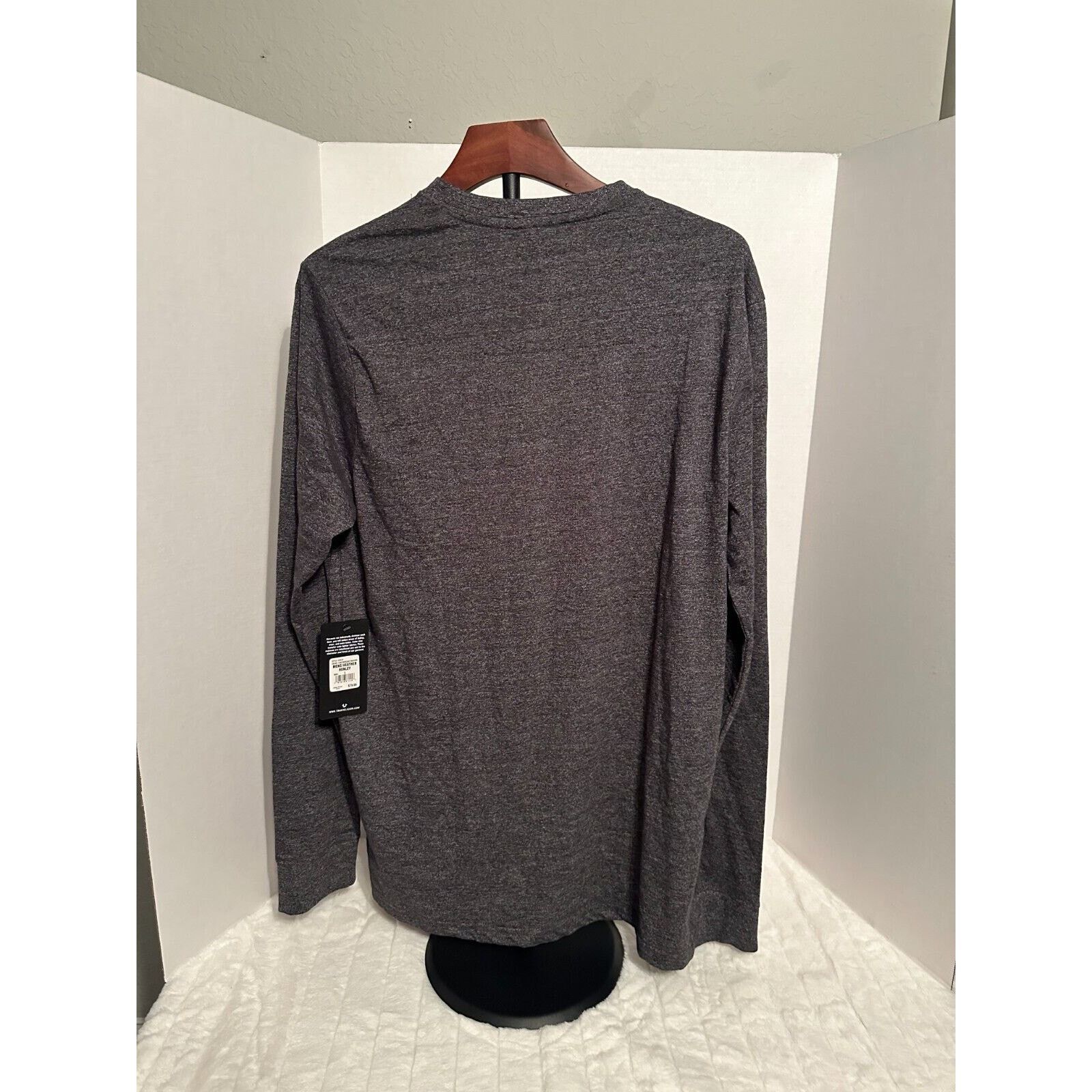 True Religion True Religion- Gray-Long Sleeve Henley- Size Large Size US L / EU 52-54 / 3 - 2 Thumbnail