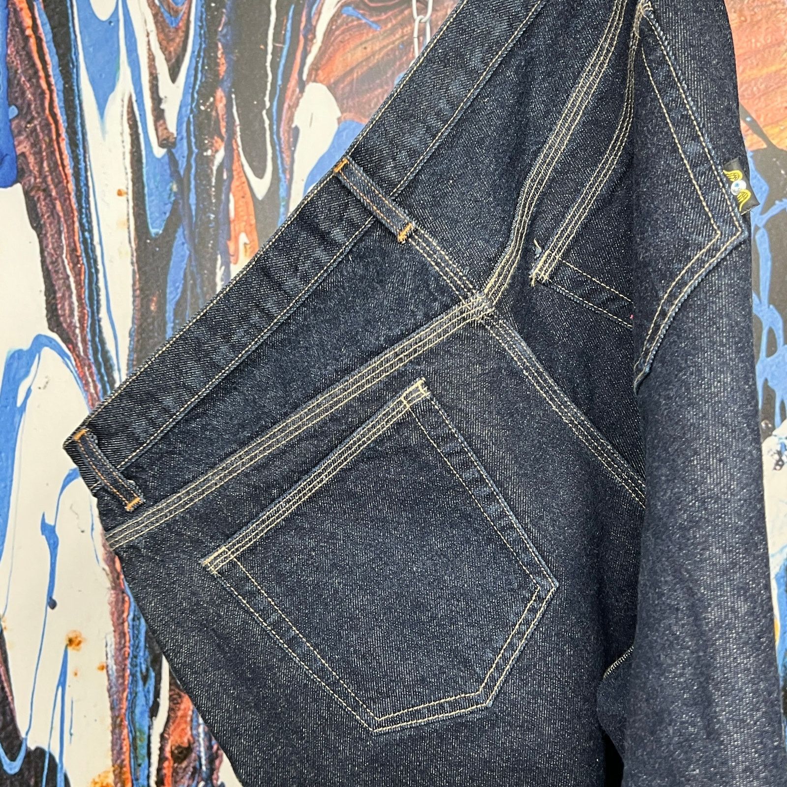 Vintage × Von Dutch Vintage Von Dutch Rare Screenprinted Rockabilly Flame Jeans Size US 36 / EU 52 - 6 Thumbnail