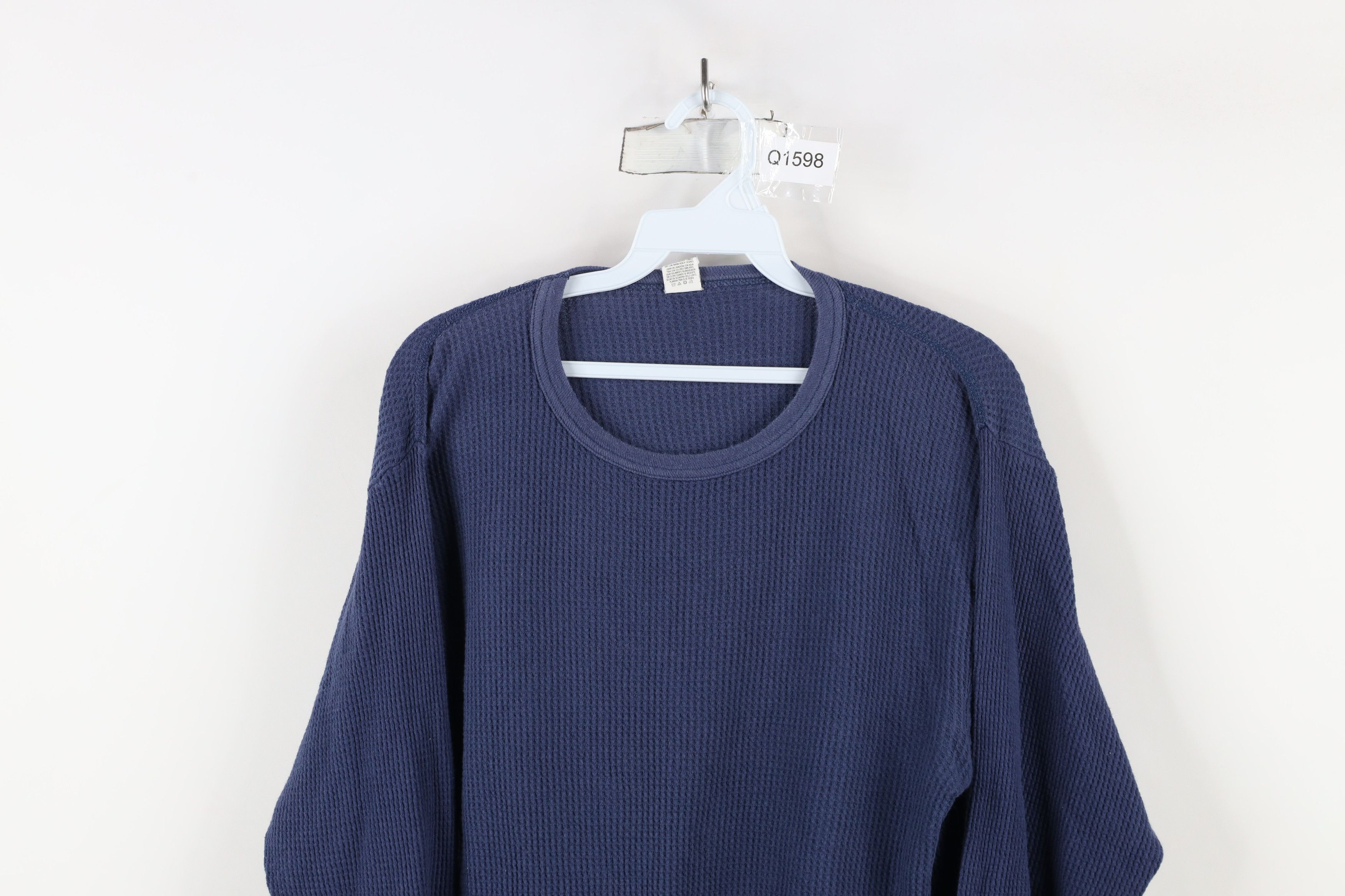 Vintage Vintage 90s Streetwear Waffle Knit Long Sleeve T-Shirt Size US XXL / EU 58 / 5 - 2 Thumbnail