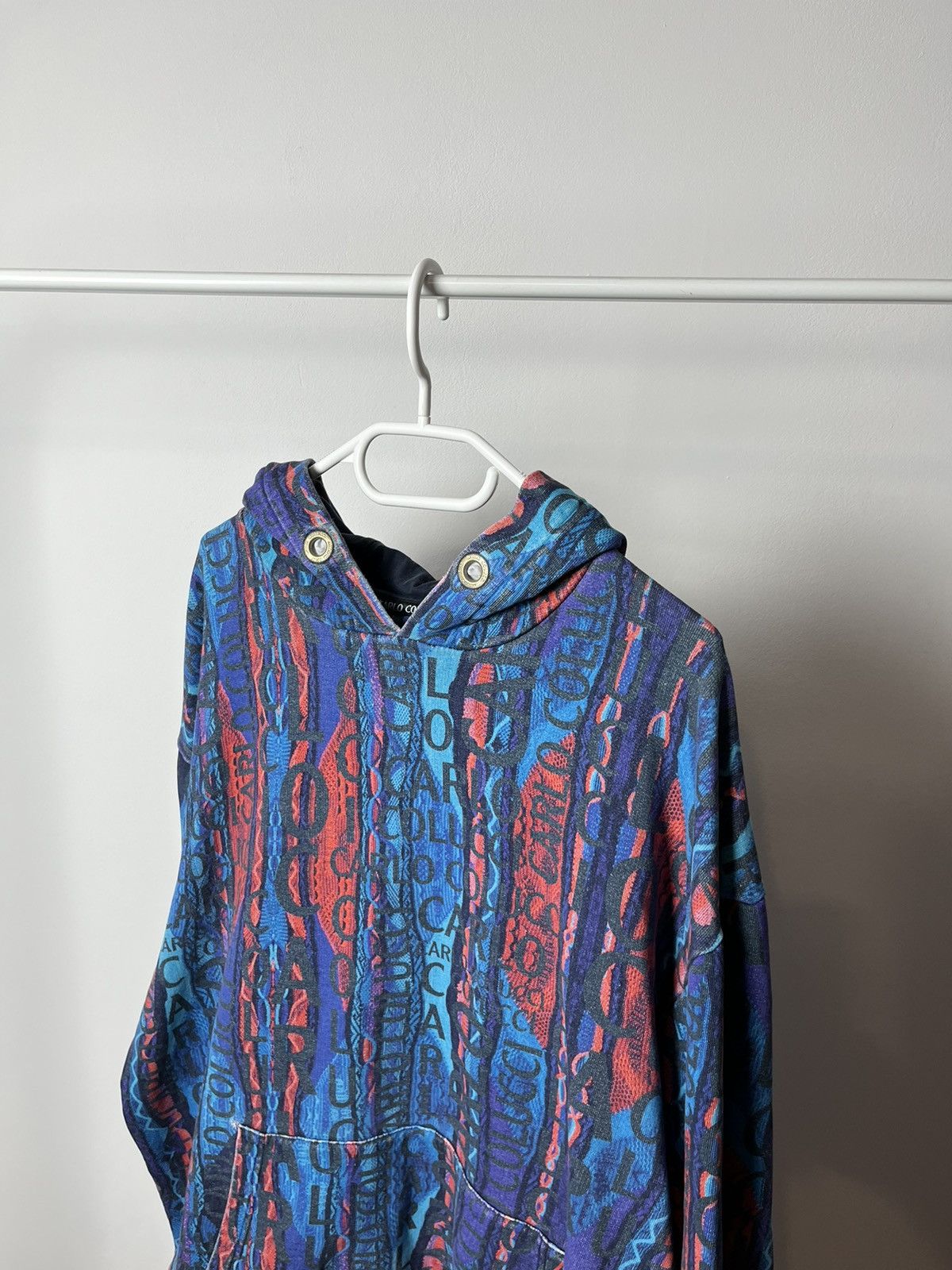 Carlo Colucci × Vintage Vintage Carlo Colucci Oversized Monogram Hoodie Size US XXL / EU 58 / 5 - 7 Thumbnail