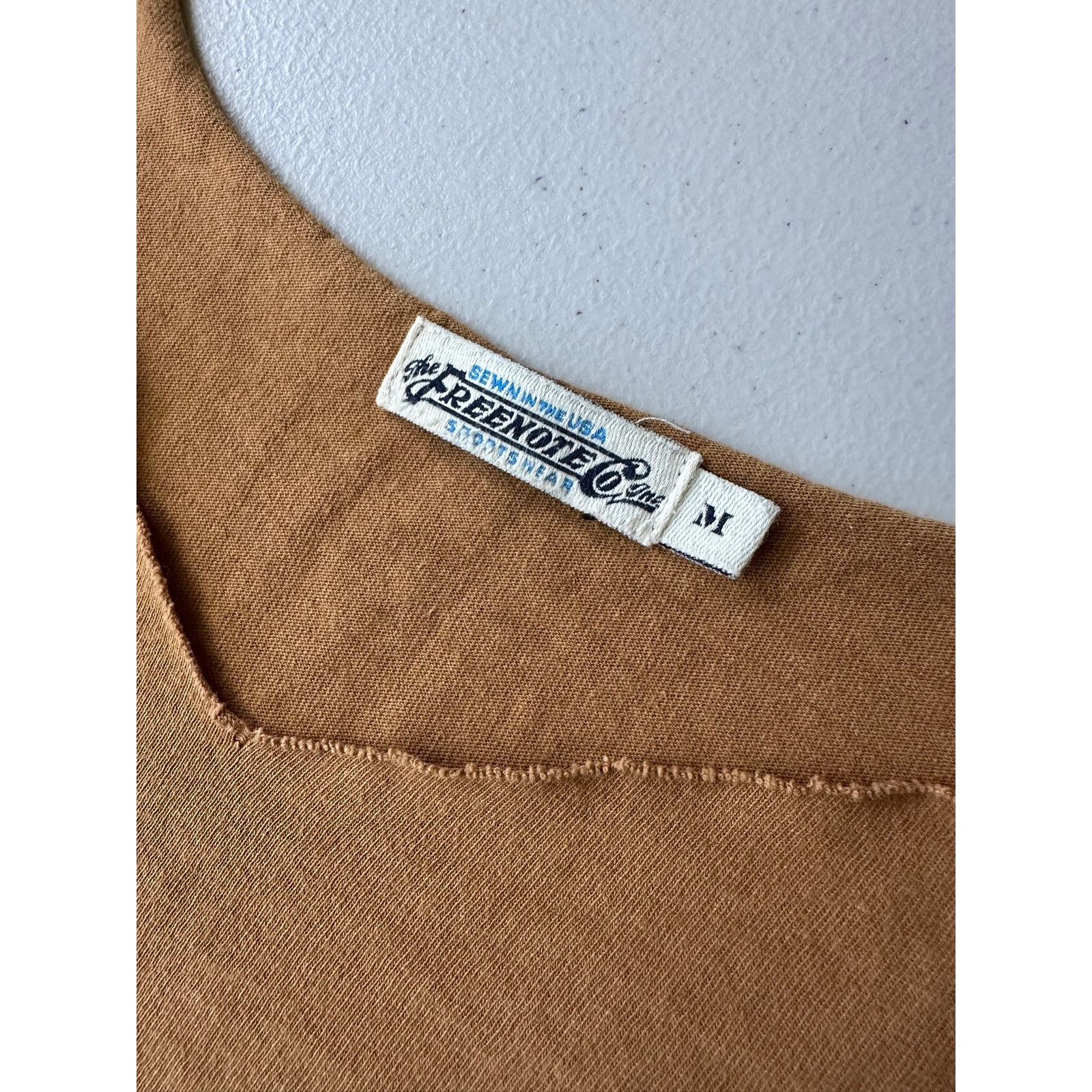 Freenote Freenote Cloth Pocket T Shirt M Mustard Distressed Cut Size M / US 6-8 / IT 42-44 - 2 Thumbnail