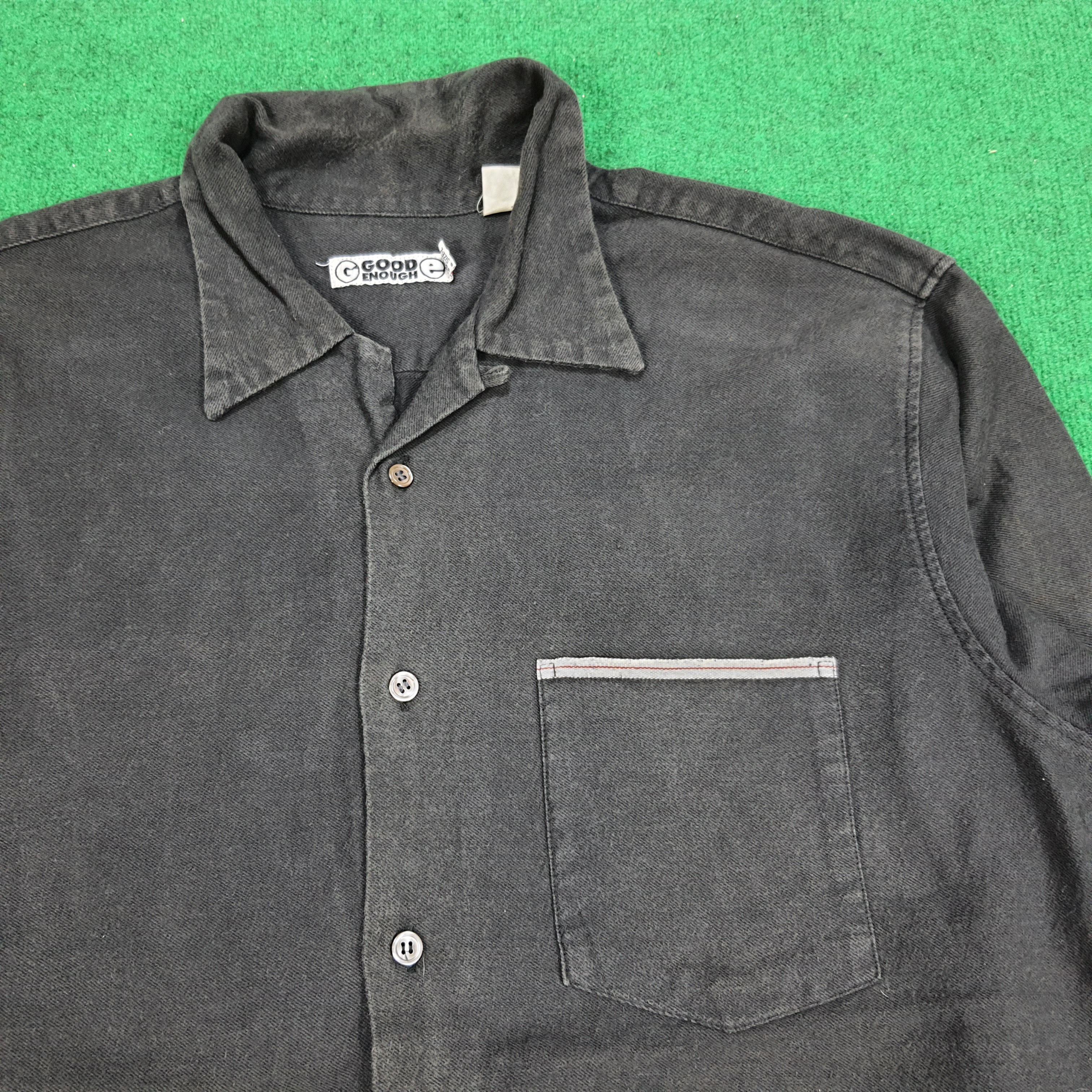 GOODENOUGH × Japanese Brand × Vintage Vintage Good Enough Japanese Brand Button Up Shirt Size US L / EU 52-54 / 3 - 2 Thumbnail