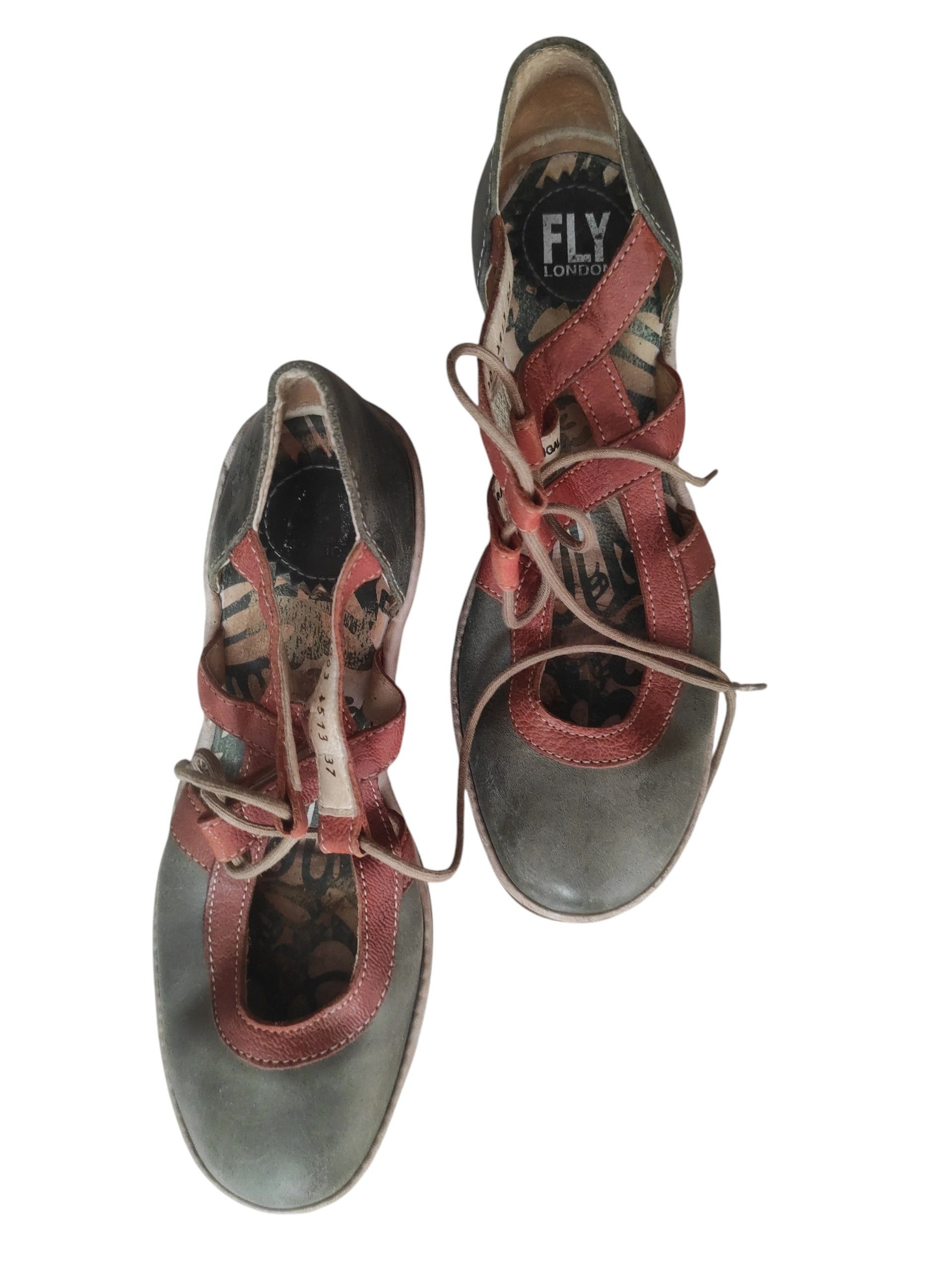 Fly London Fly London Yett Platform Heels Leather Chunky Wedge Shoes Size US 6.5 / IT 36.5 - 2 Thumbnail
