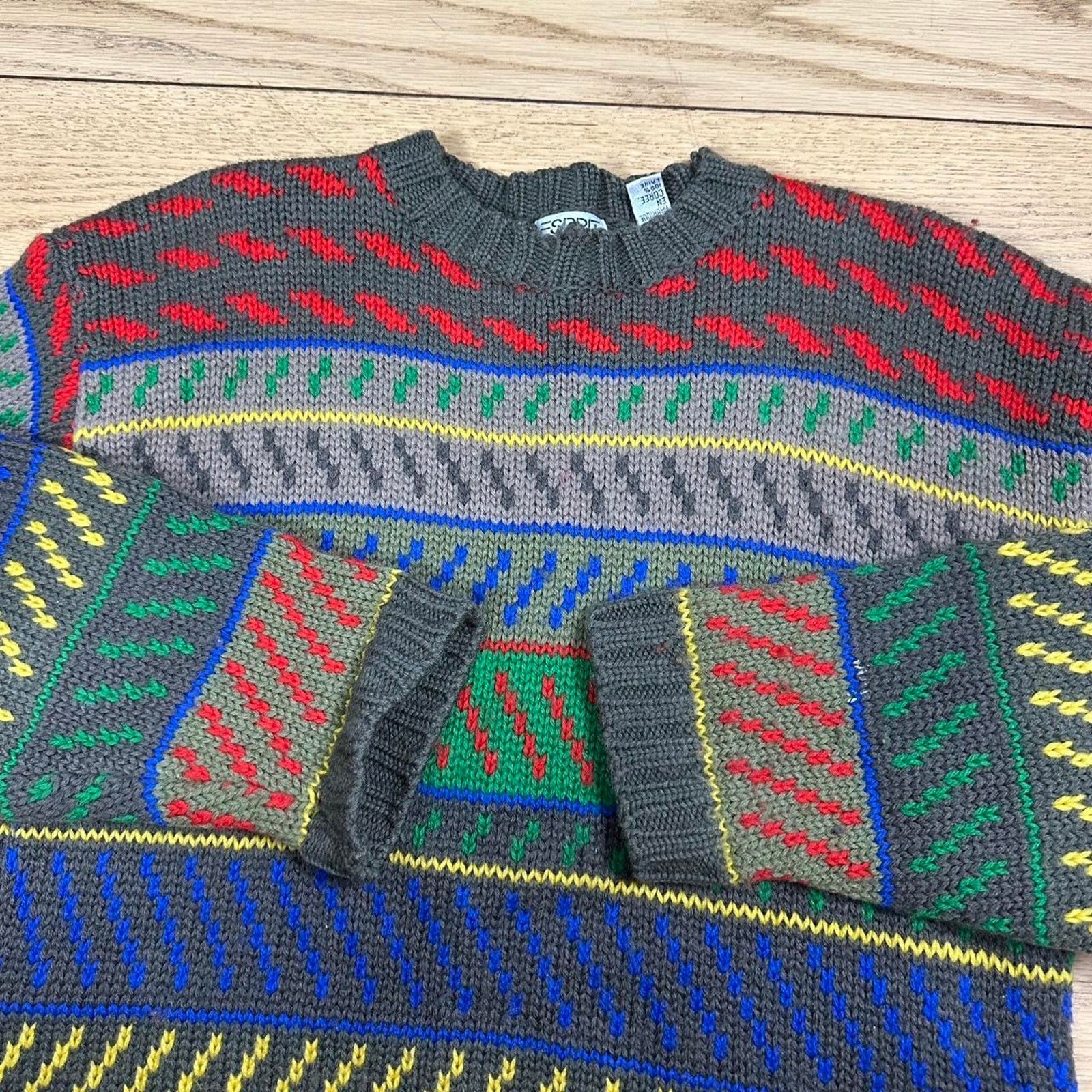 Vintage Vintage knit wool sweater Size M / US 6-8 / IT 42-44 - 2 Thumbnail