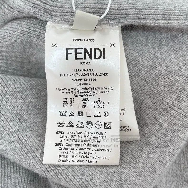 Fendi Fendi Gray wool knitted top Size XS / US 0-2 / IT 36-38 - 8 Thumbnail