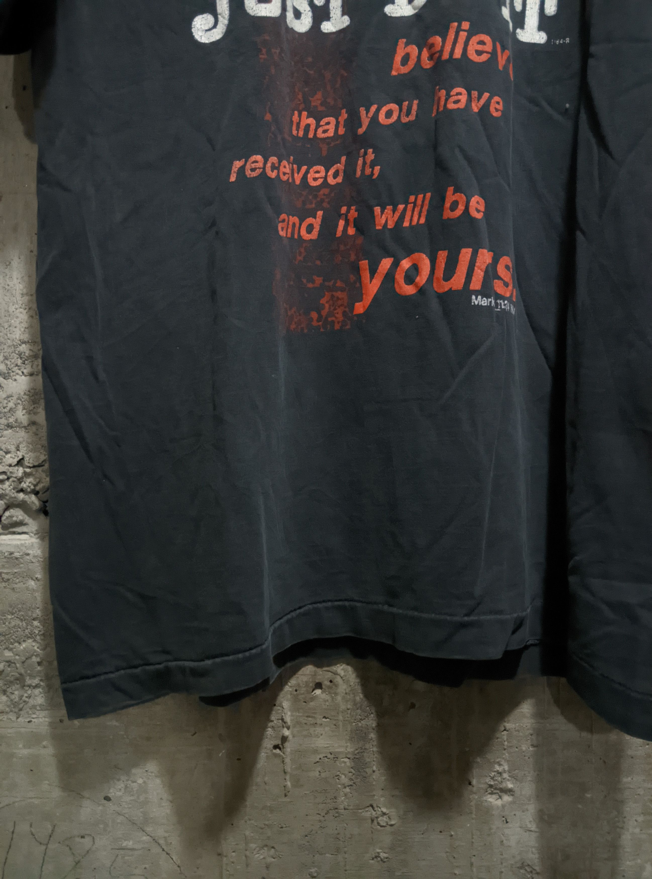 Vintage Vintage 90s pray Nike just do it rip Jesús t shirt Size US XXL / EU 58 / 5 - 3 Thumbnail