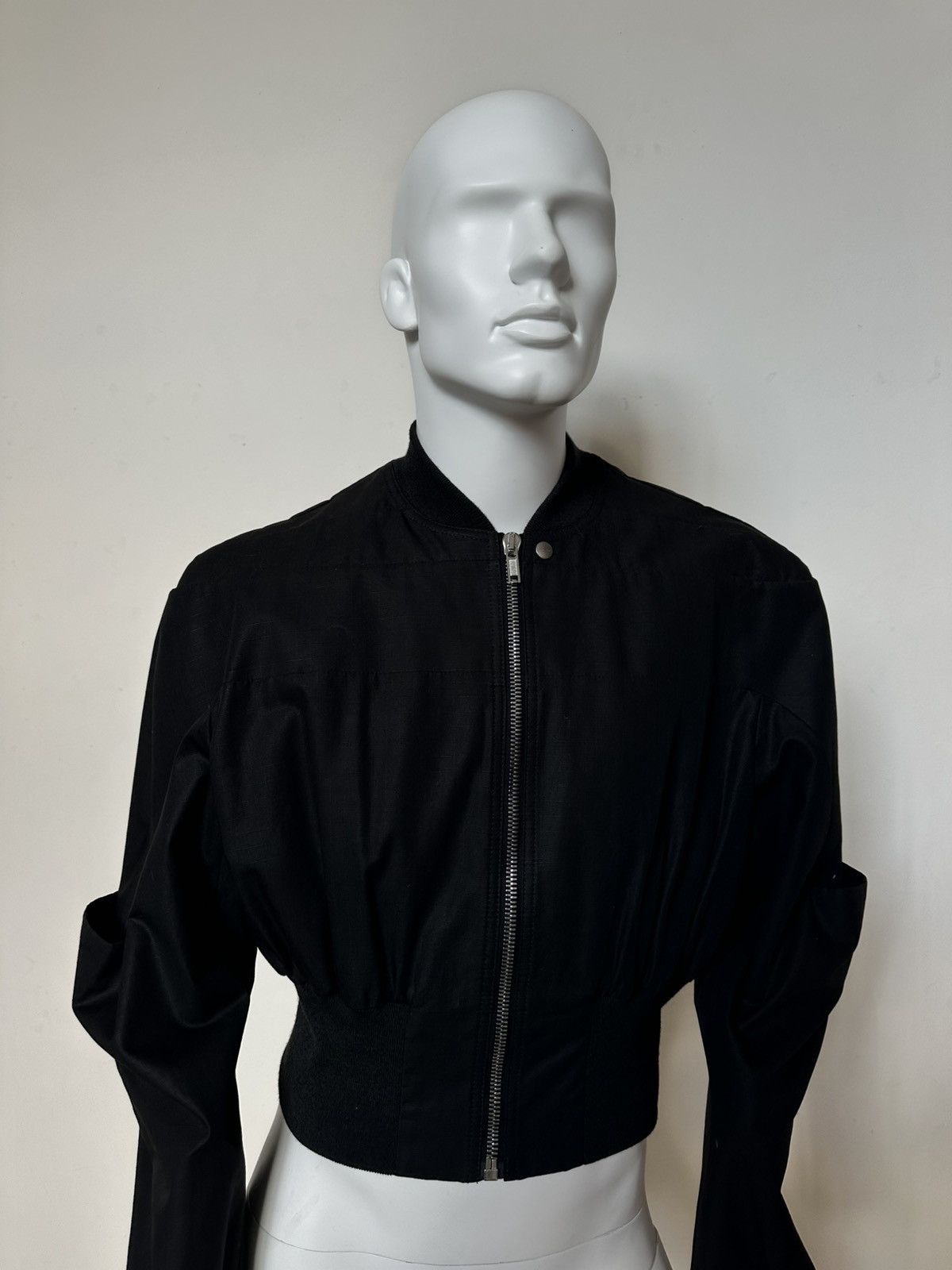 Rick Owens Rick Owens Cropped Bomber Jacket Size US S / EU 44-46 / 1 - 1 Thumbnail