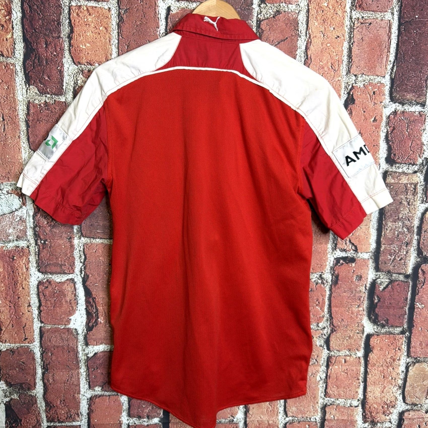 Vintage Ferrari Scuderia Shirt Mens M White Red Button-Up Collared Short Sleeve Casual Cars Shell Size US M / EU 48-50 / 2 - 3 Thumbnail