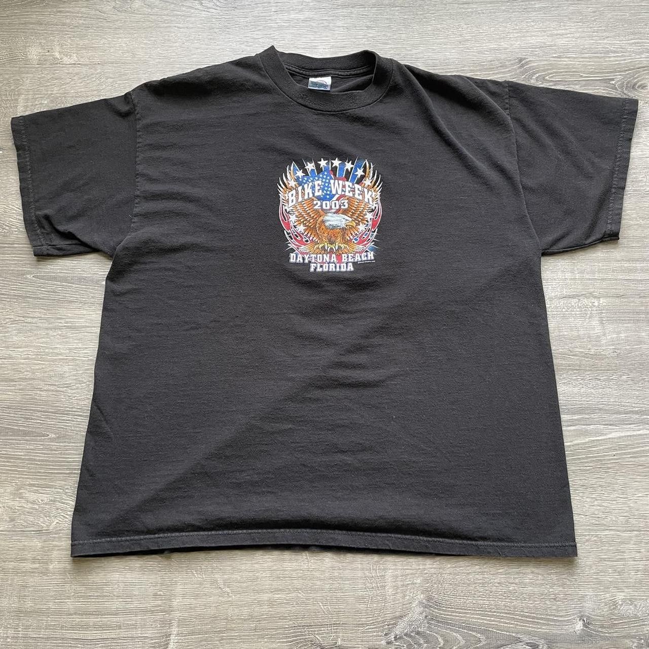 Harley Davidson × Vintage Vintage Y2K 2003 Bike Week Motorcycle Graphic Tee Size US XL / EU 56 / 4 - 1 Thumbnail