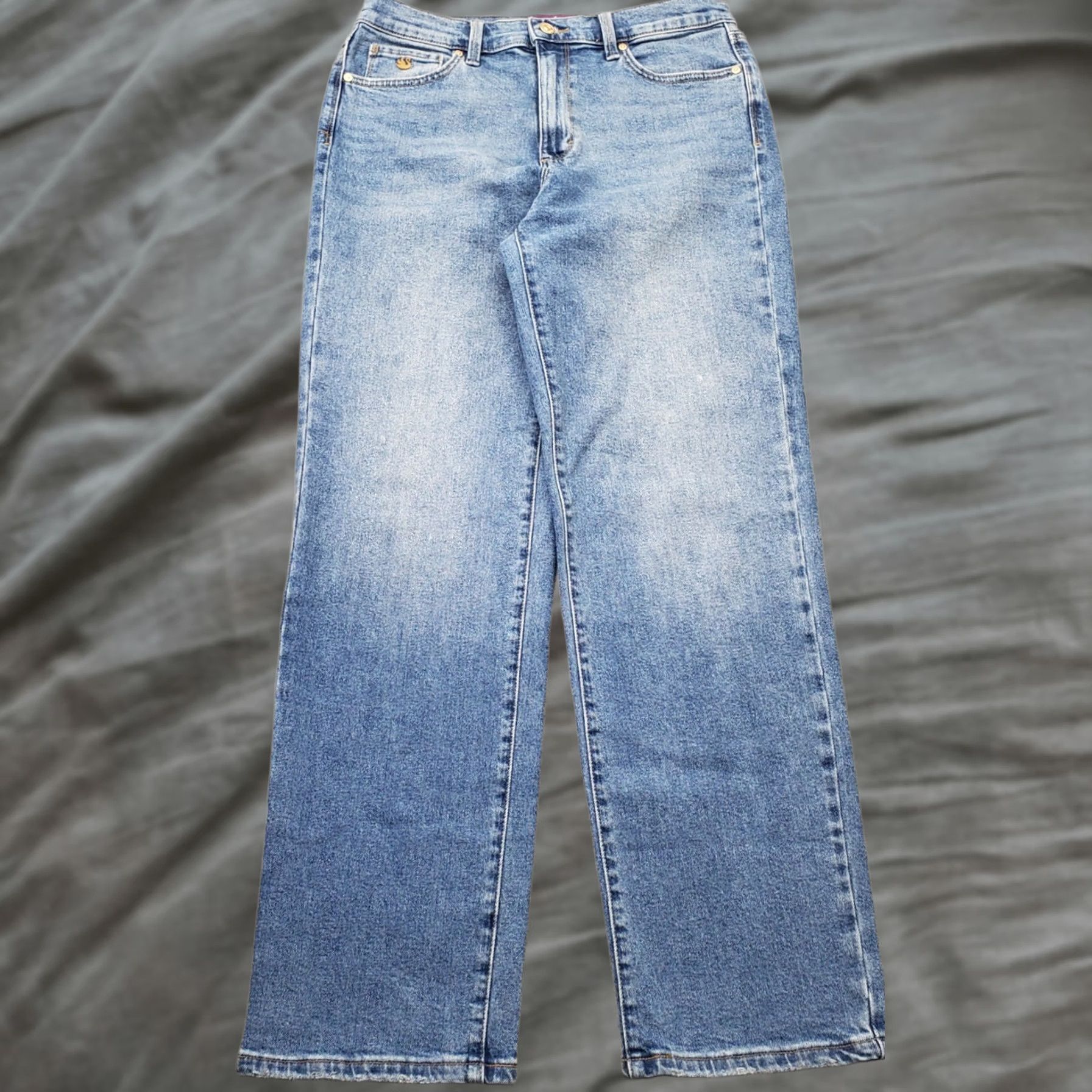 Gloria Vanderbilt Gloria Vanderbilt Jeans Womens 6 Blue Denim Medium Wash Stretch Straight Leg Jeans Size 28" / US 6 / IT 42 - 1 Thumbnail