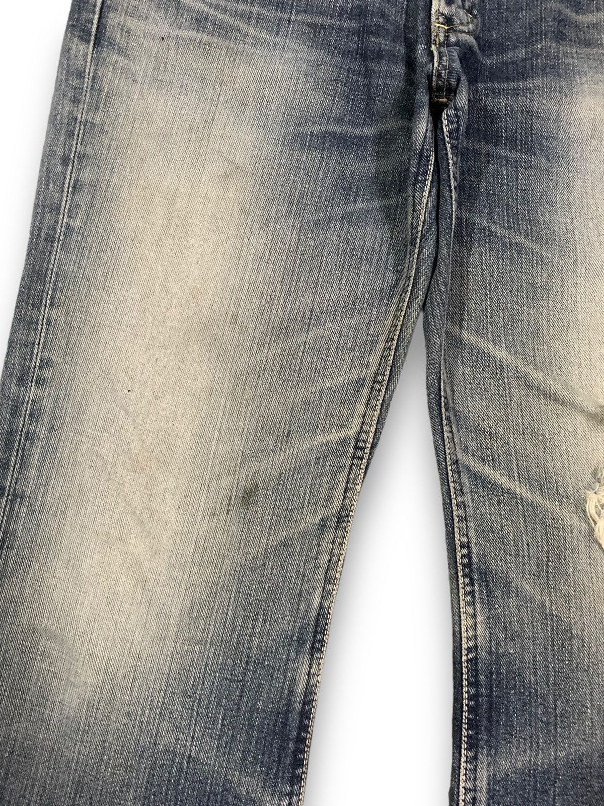 Lee Vintage Lee Riders Faded Wash Flare Distressed Grunge Jeans Size US 31 - 7 Thumbnail