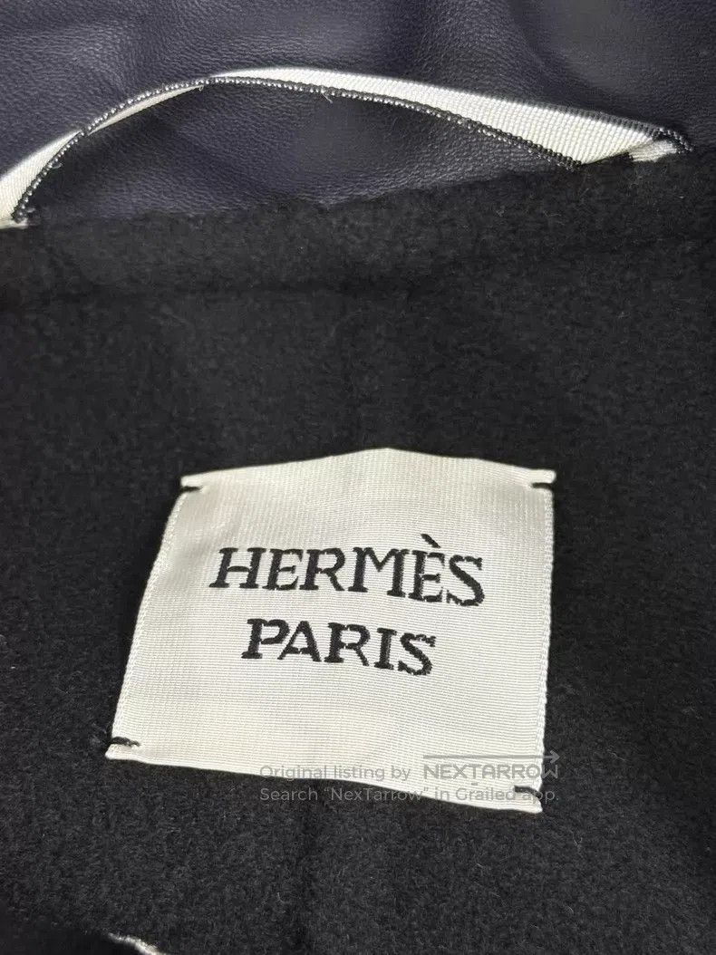 Hermes Hermes 25 Spring/Summer Navy Blue Patchwork Cashmere Jacke Size XS / US 0-2 / IT 36-38 - 4 Thumbnail