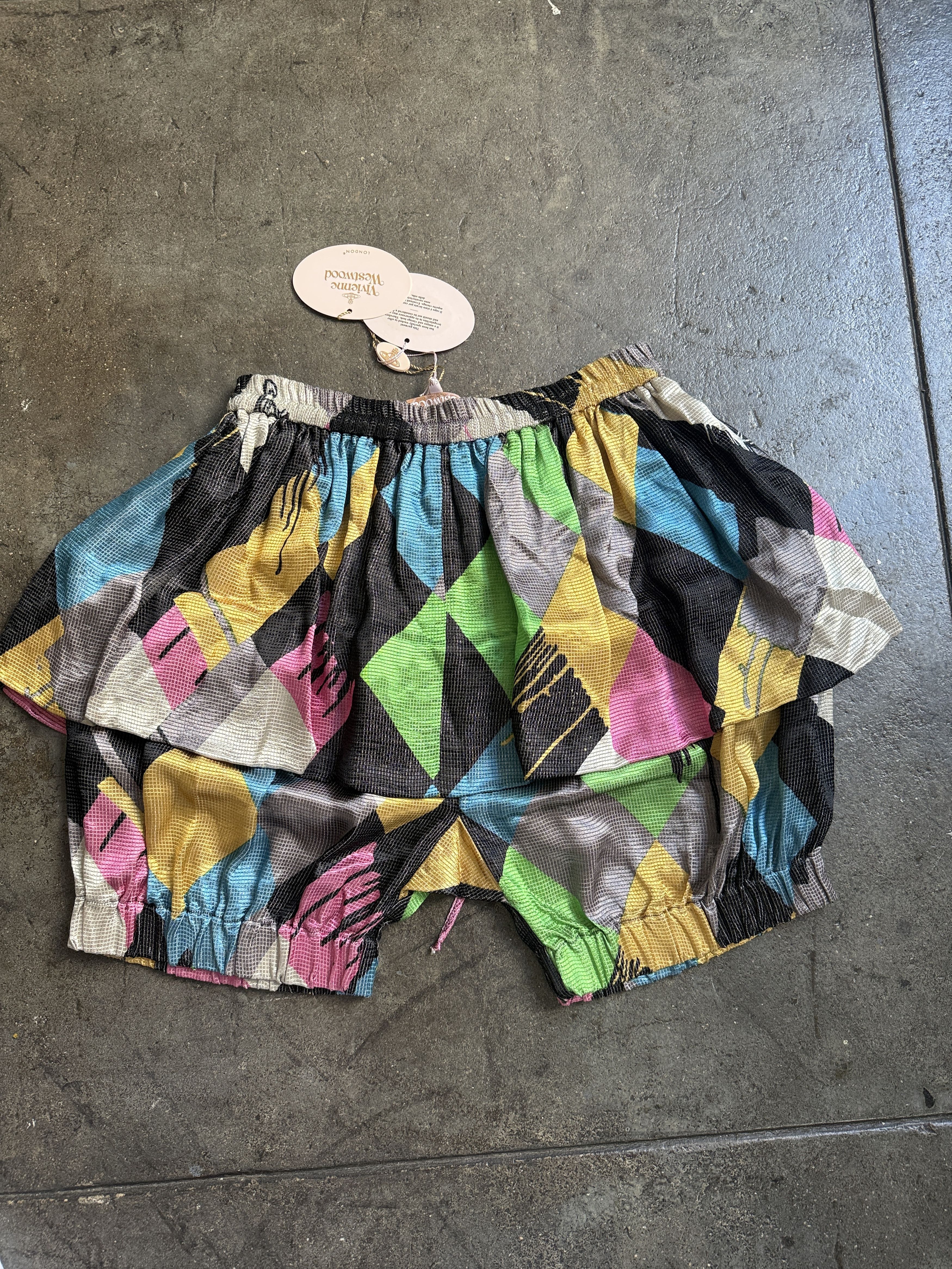 Vivienne Westwood NWT Gold Label SS 2015 Harlequin Skirt Shorts Size 30" / US 8 / IT 44 - 8 Thumbnail