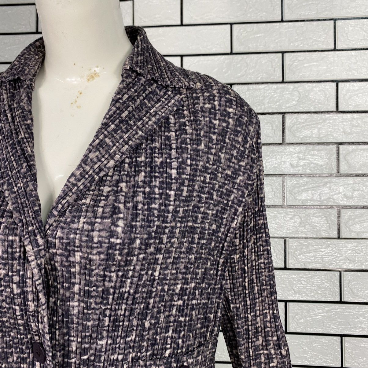 Issey Miyake 🔥BUTTON UPS PLEATED JACKET PLEATS PLEASE ISSEY MIYAKE Size M / US 6-8 / IT 42-44 - 6 Thumbnail