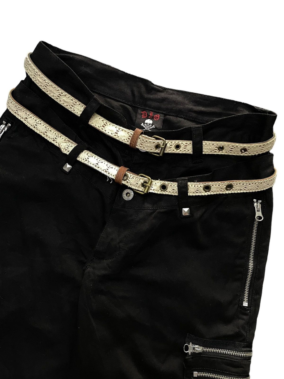 Japanese Brand Tokyo Ikebukuro Cyber Punk Bondage Cargo Pants Size US 30 / EU 46 - 7 Thumbnail