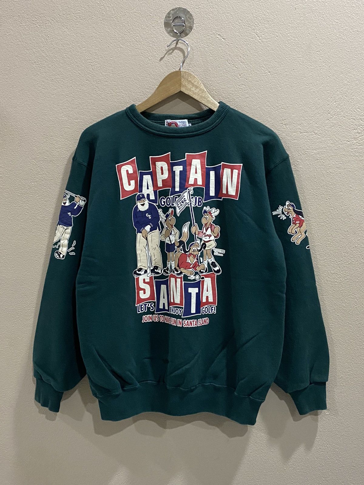 Cartoon Network × Vintage RARE VINTAGE CAPTAIN SANTA NICE DESIGN SWEATSHIRT Size US L / EU 52-54 / 3 - 1 Thumbnail