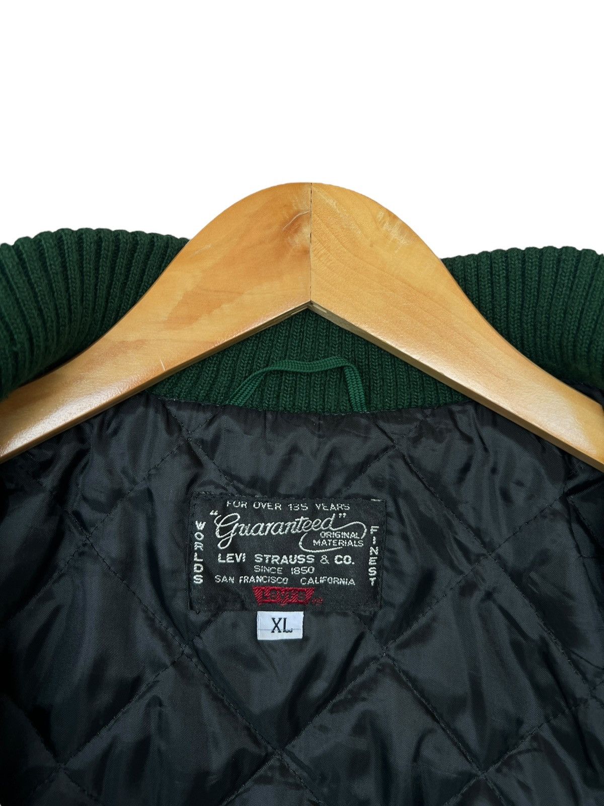 Levi's Vintage 90s Levi’s Green Varsity Jacket Size XL Size US XL / EU 56 / 4 - 12 Thumbnail