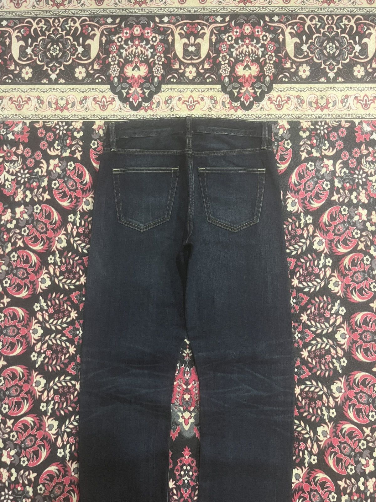 Undercover × Uniqlo Vintage Uniqlo Dark Whisker Blue Regular Fit Selvedge Jeans Size US 29 - 6 Thumbnail