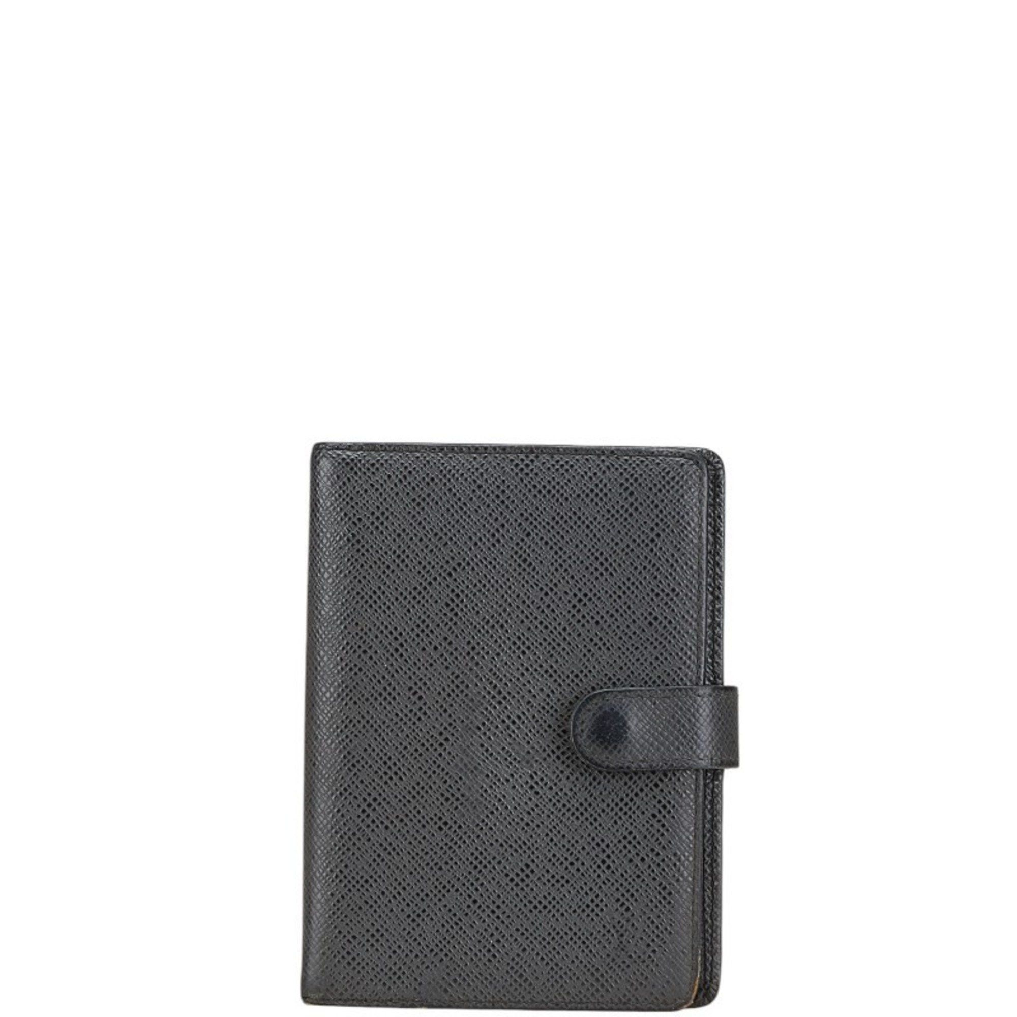 Louis Vuitton Louis Vuitton Taiga Agenda PM Notebook Cover R20426 Ardoise Black Leather Women's LOUIS VUITTON Size ONE SIZE - 1 Thumbnail