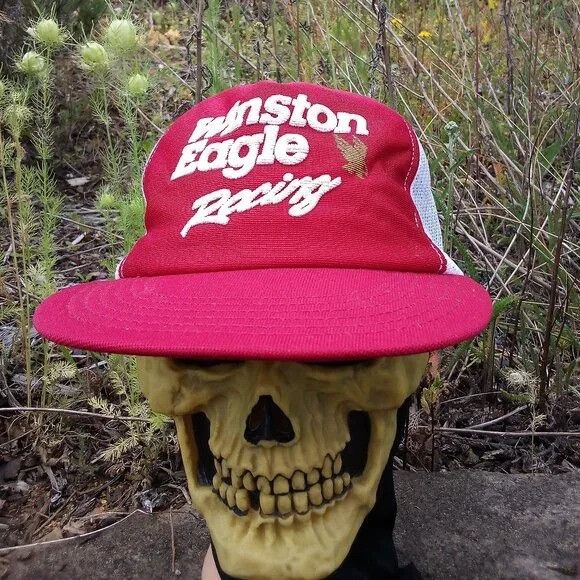 Vintage Vintage Winston Eagle Racing Snap Back Trucker Hat Size ONE SIZE - 1 Thumbnail