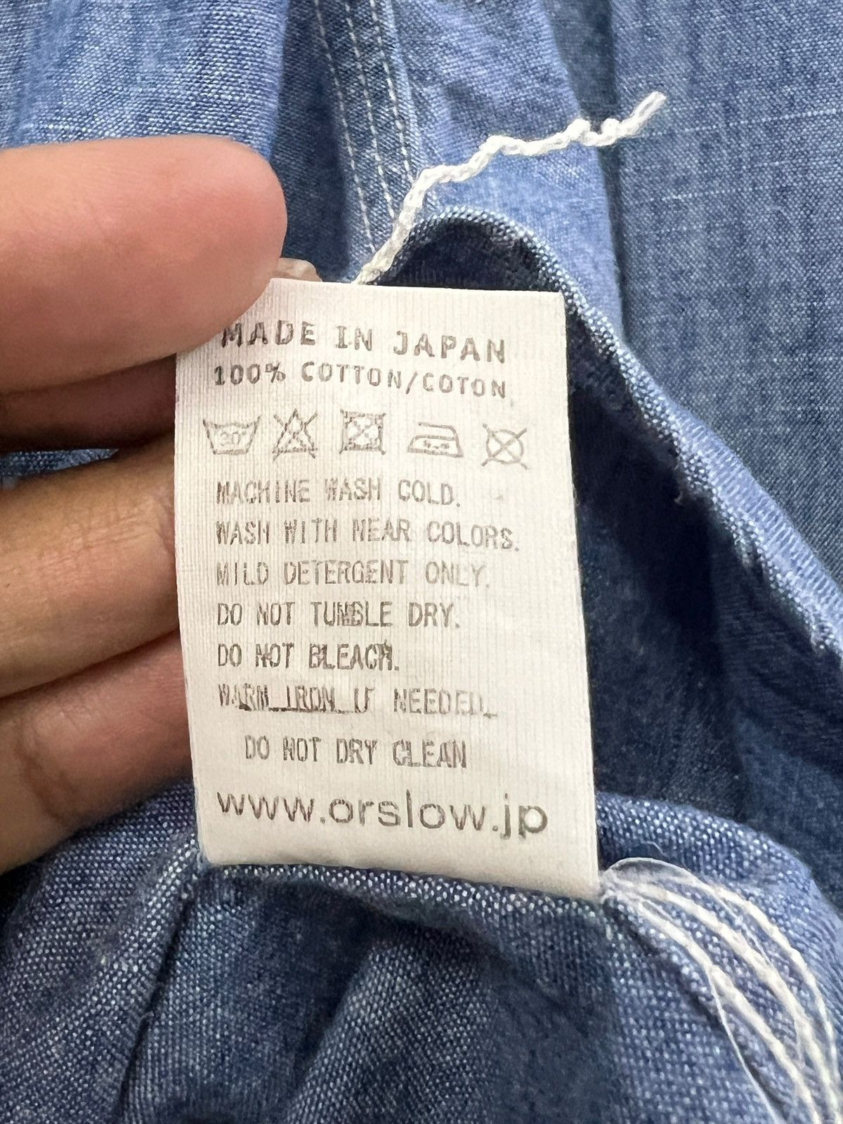 Orslow Orslow Chambray Button Up Shirt Size S / US 4 / IT 40 - 11 Thumbnail