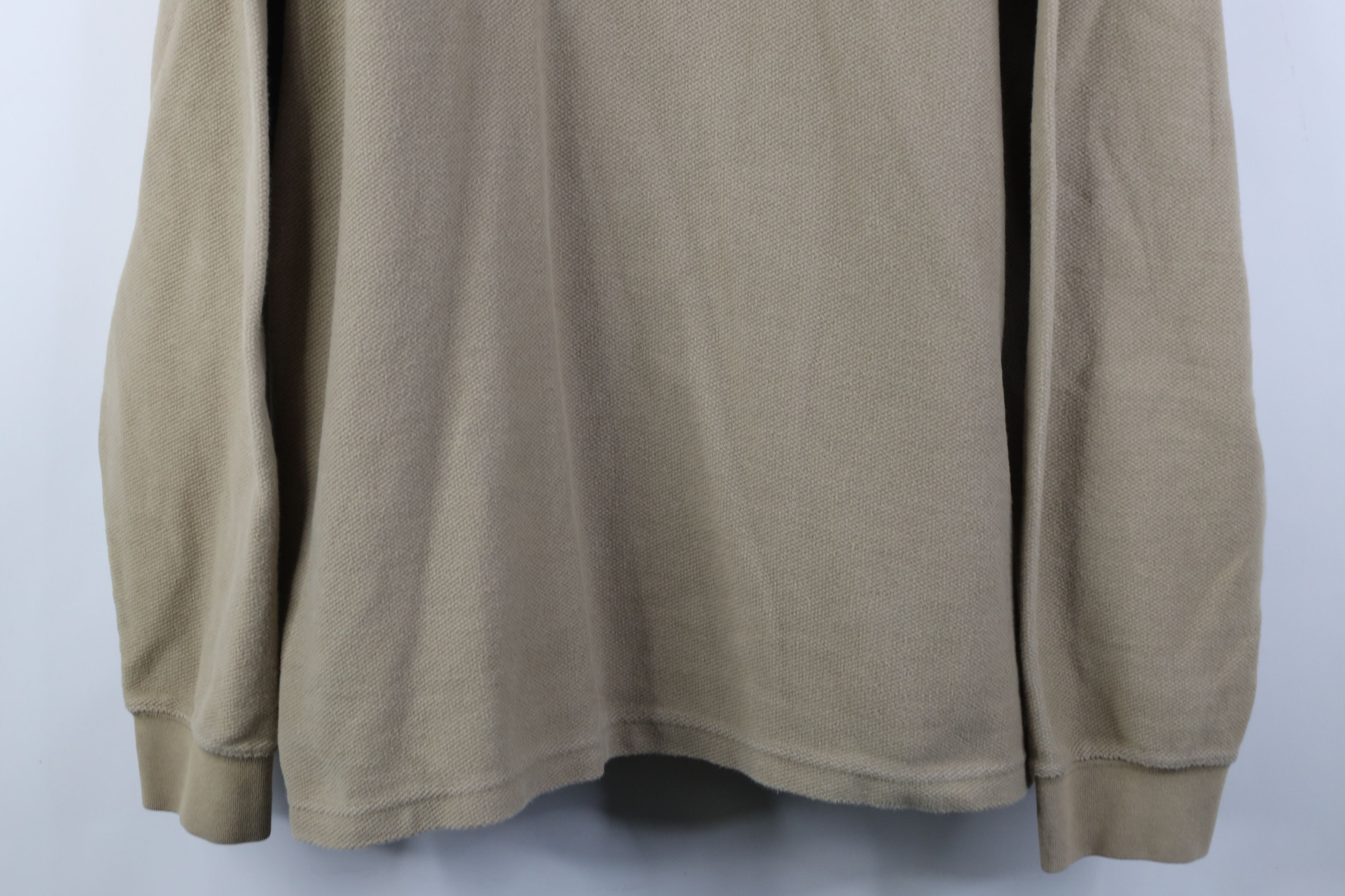 Eddie Bauer Vintage 90s Eddie Bauer Cotton Thermal Knit Long Sleeve Polo Size US XL / EU 56 / 4 - 3 Thumbnail