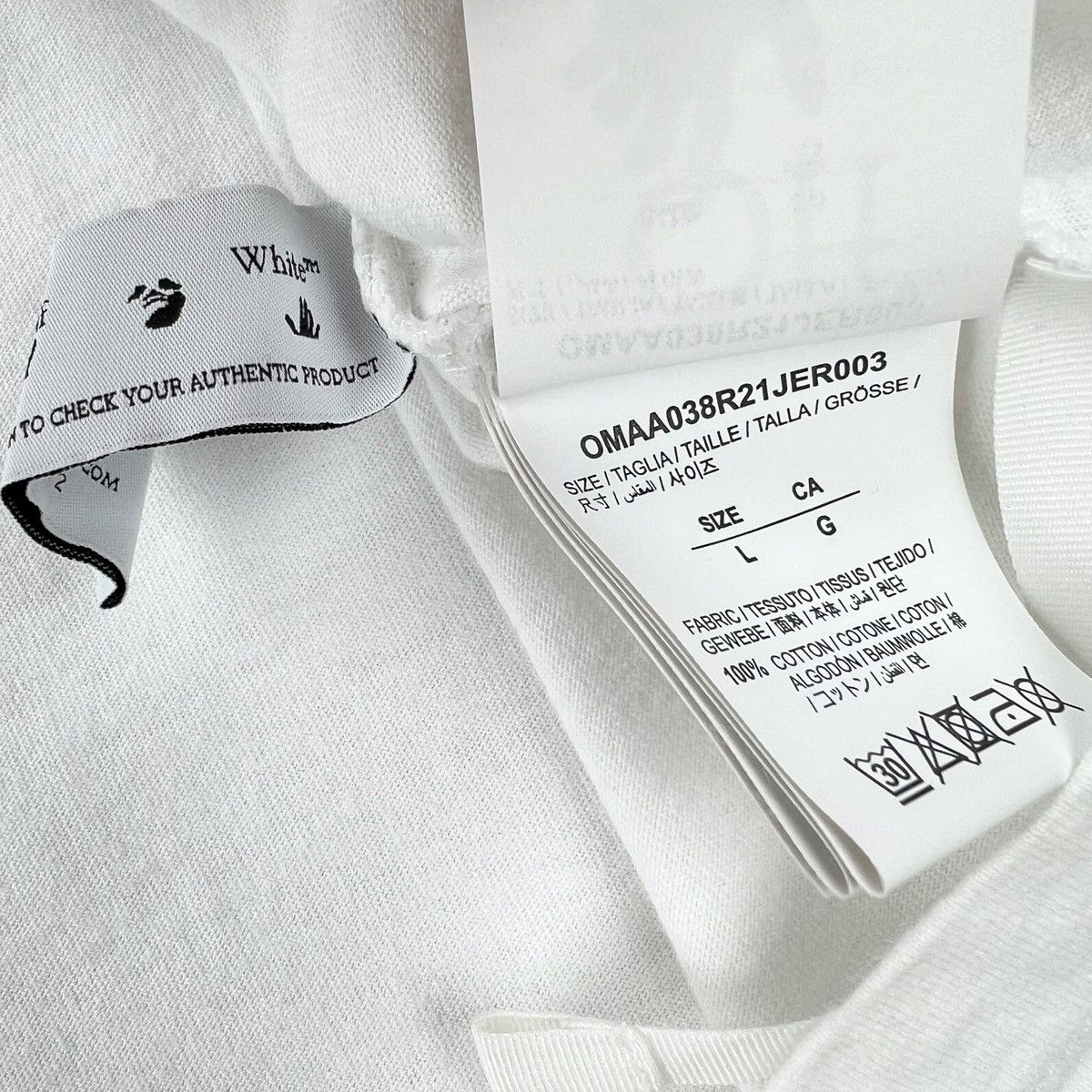 Off-White Off-White Caravaggio White T Shirt Size US XXL / EU 58 / 5 - 4 Thumbnail